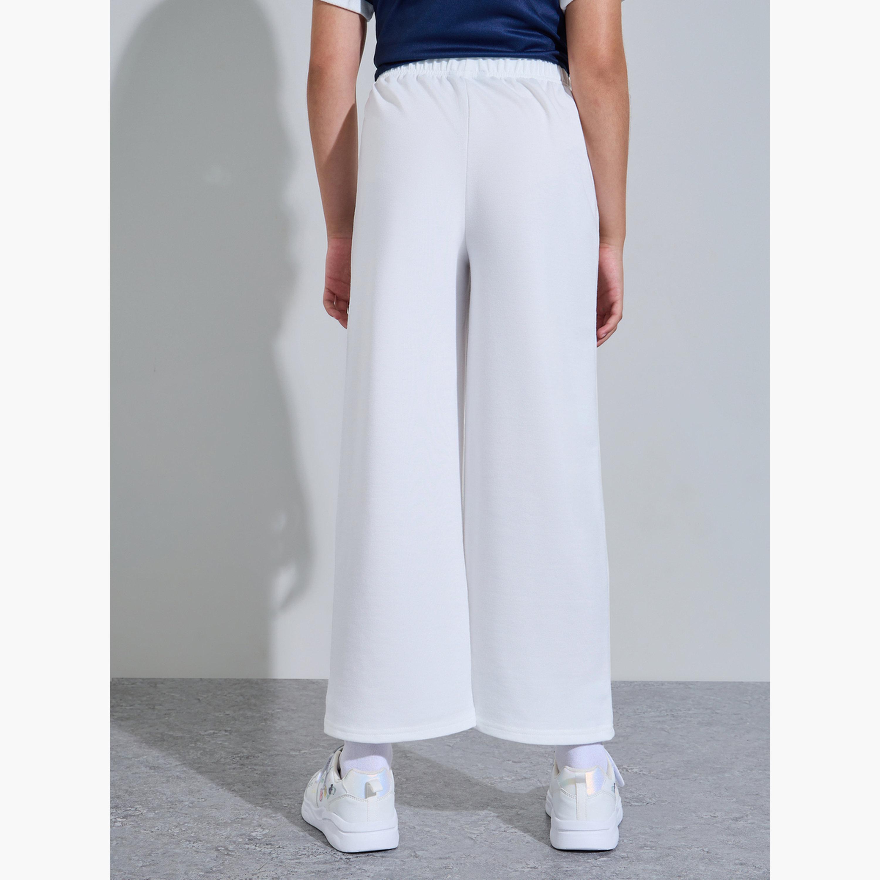 Styli Teen Girls Off White Graphic Print Wide Leg Joggers-girls-clothing-bottoms-joggersandtrackpants-image-4