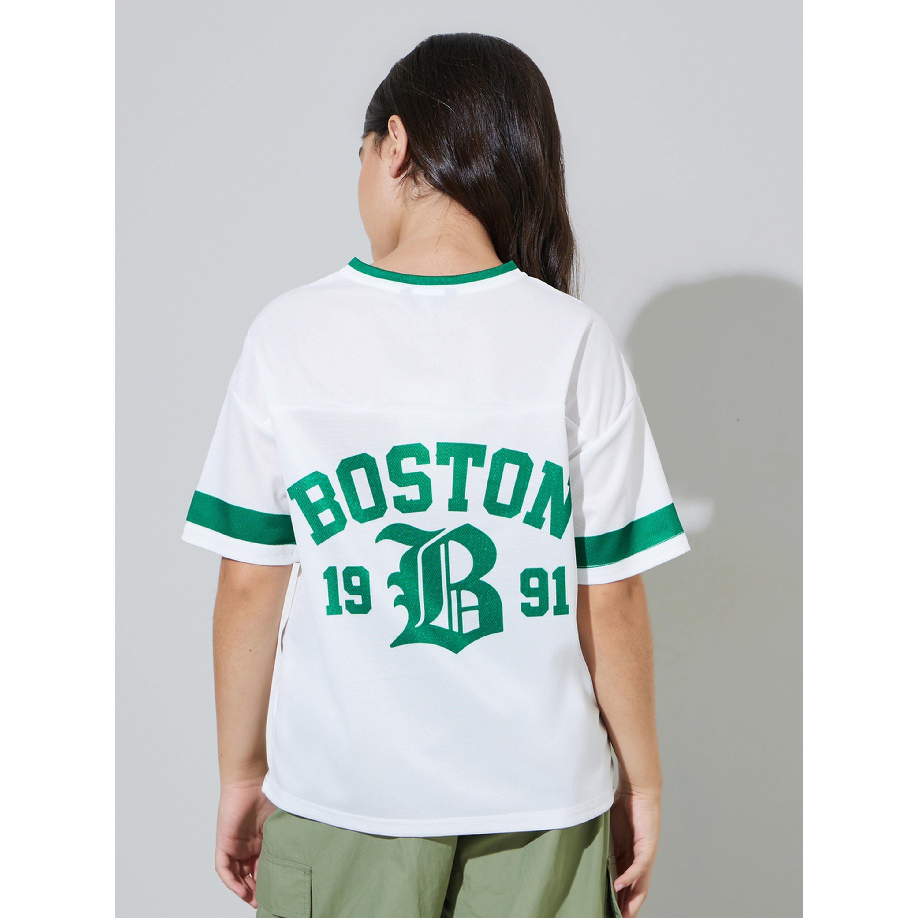 Styli Teen Girls Off White Graphic Print Oversized Sport T-Shirt-sports-girls-clothing-tops-image-3