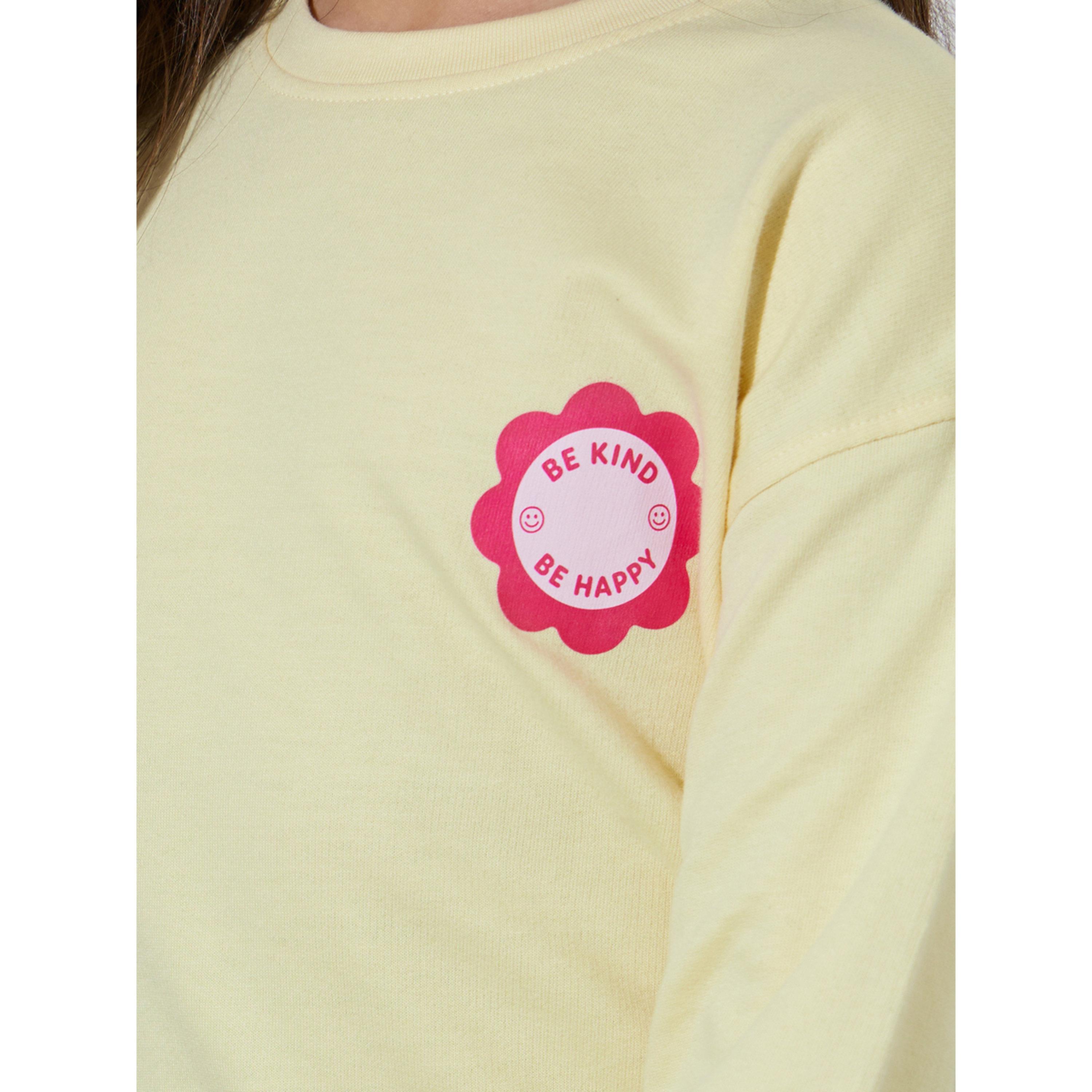 Styli Girls Yellow Graphic Print Oversized Sweatshirt-girls-clothing-sweatshirts-image-5