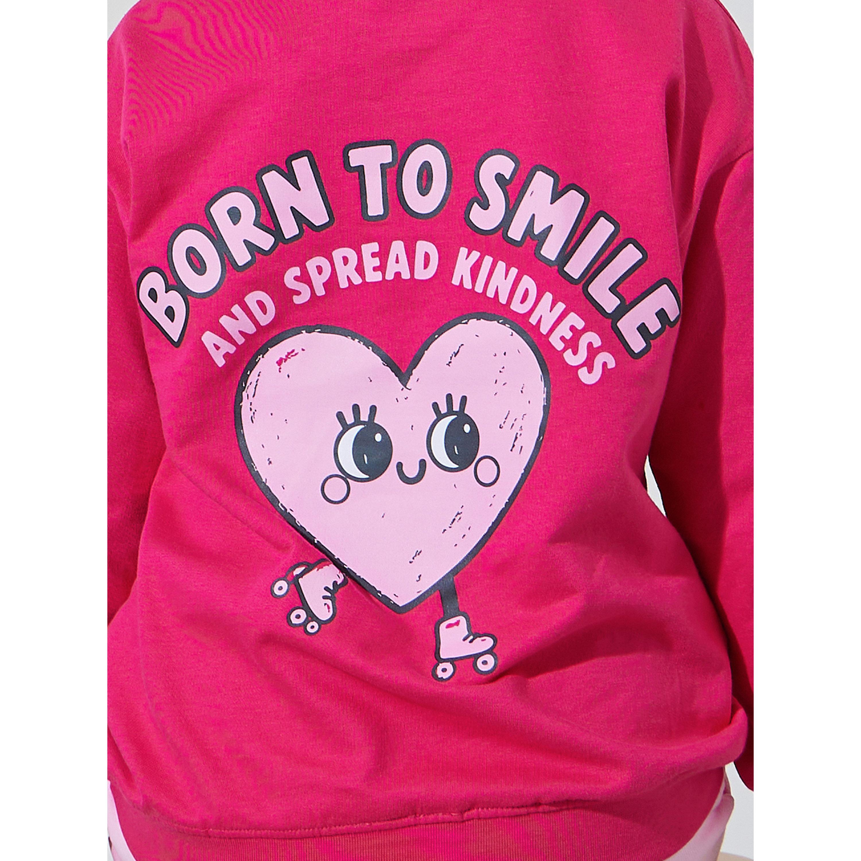 Styli Girl Pink Front and Back Print Oversized Sweatshirt-girls-clothing-sweatshirts-image-4