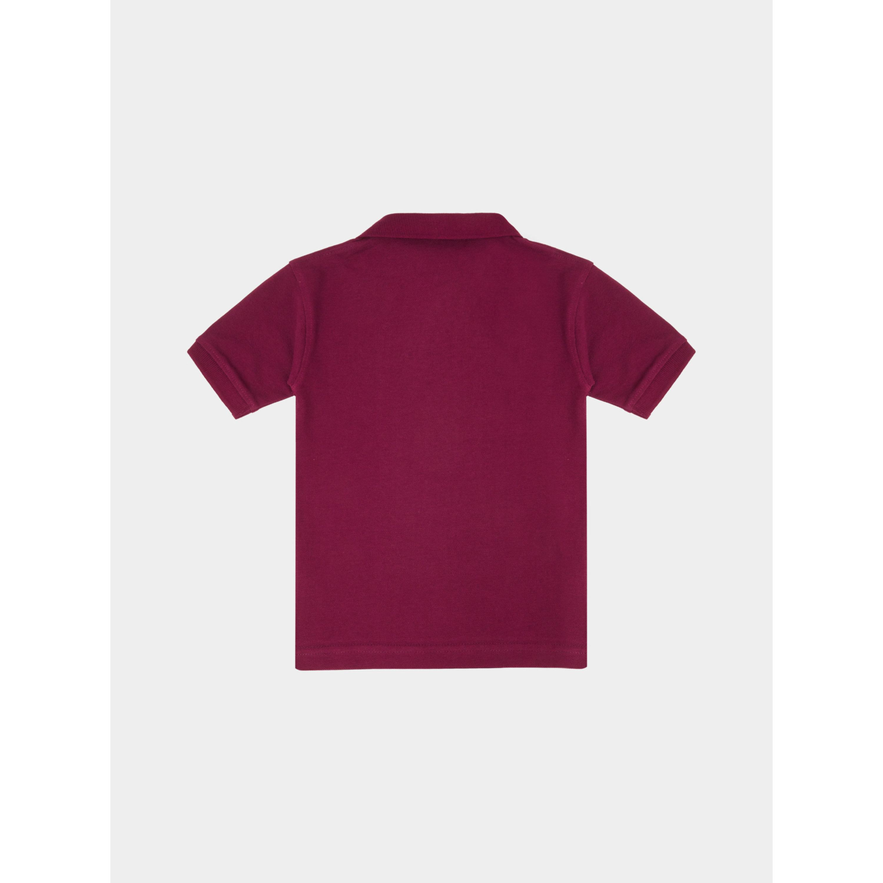 تيشيرت بولو بقصة منتظمة وطبعة نيويورك للأولاد الصغار بورغندي-baby-boys-clothing-tshirtsandpolos-image-3