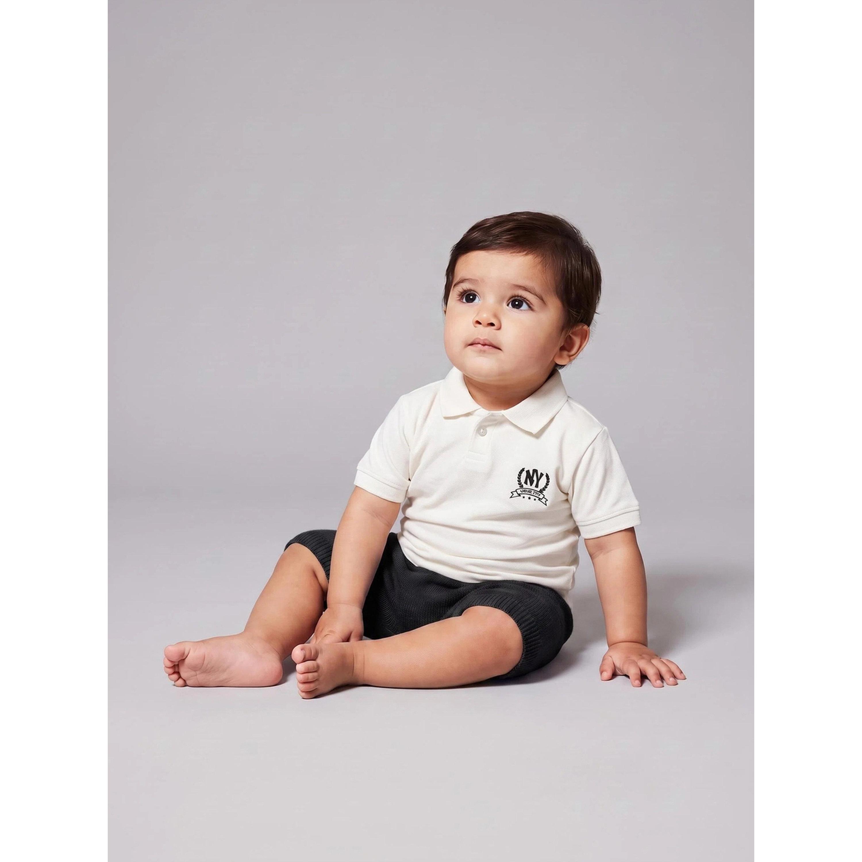 تيشيرت بولو بقصة منتظمة وطبعة نيويورك للأولاد الصغار أوف وايت-baby-boys-clothing-tshirtsandpolos-image-2