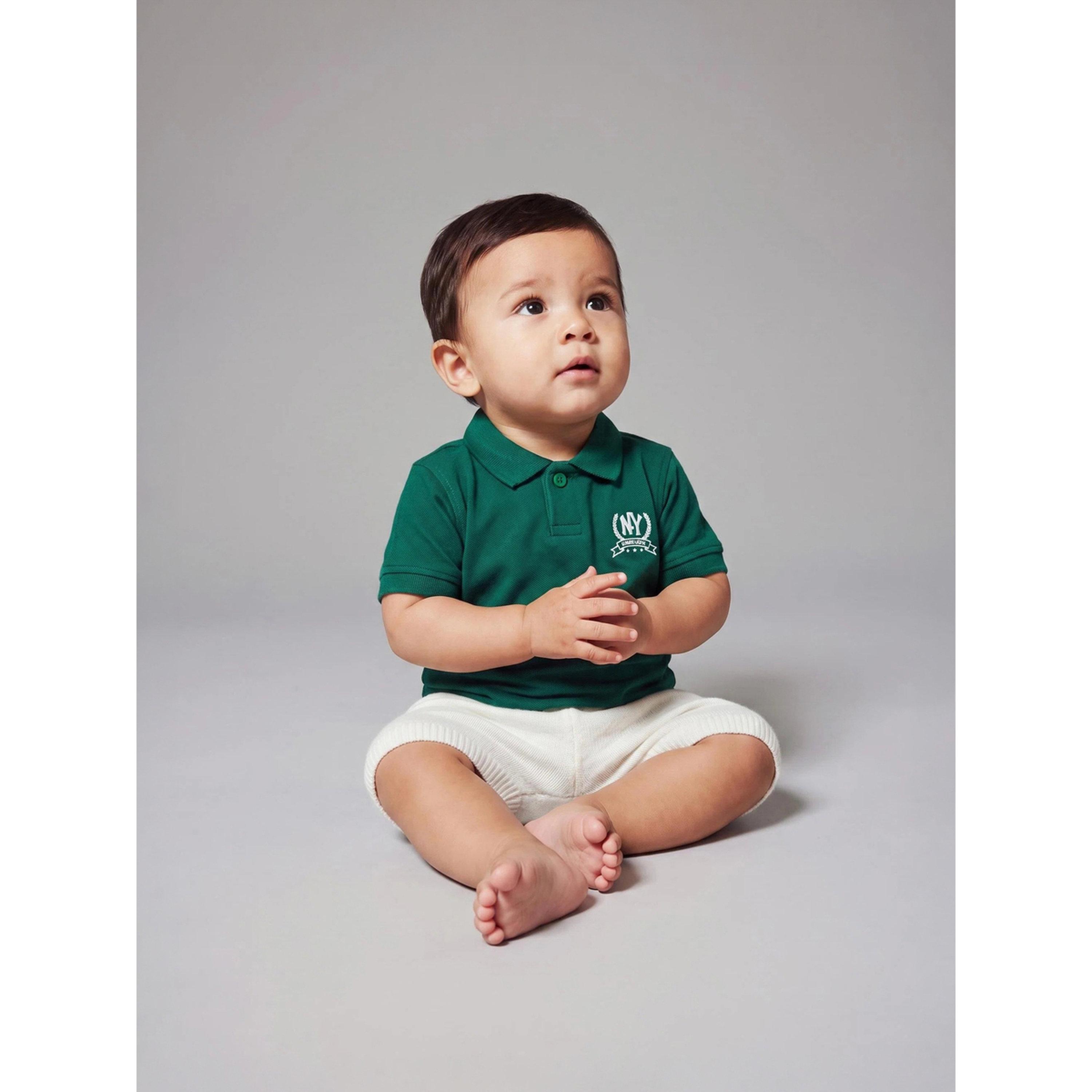 تيشيرت بولو بقصة منتظمة وطبعة نيويورك للأولاد الصغار أخضر-baby-boys-clothing-tshirtsandpolos-image-2