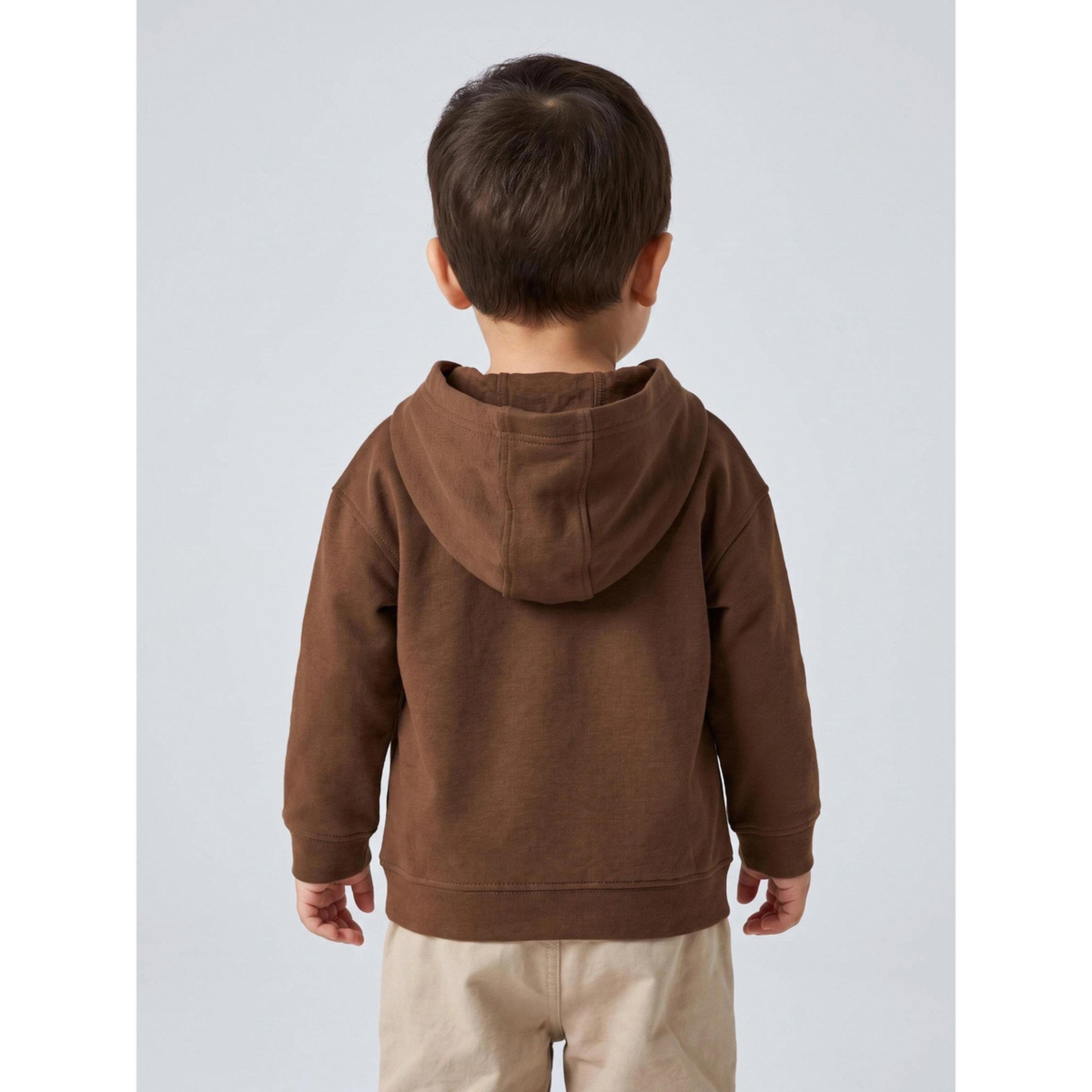 Styli Baby Boy Brown Graphic Print Regular Fit Hoodie-boys-clothing-sweatshirts-image-3
