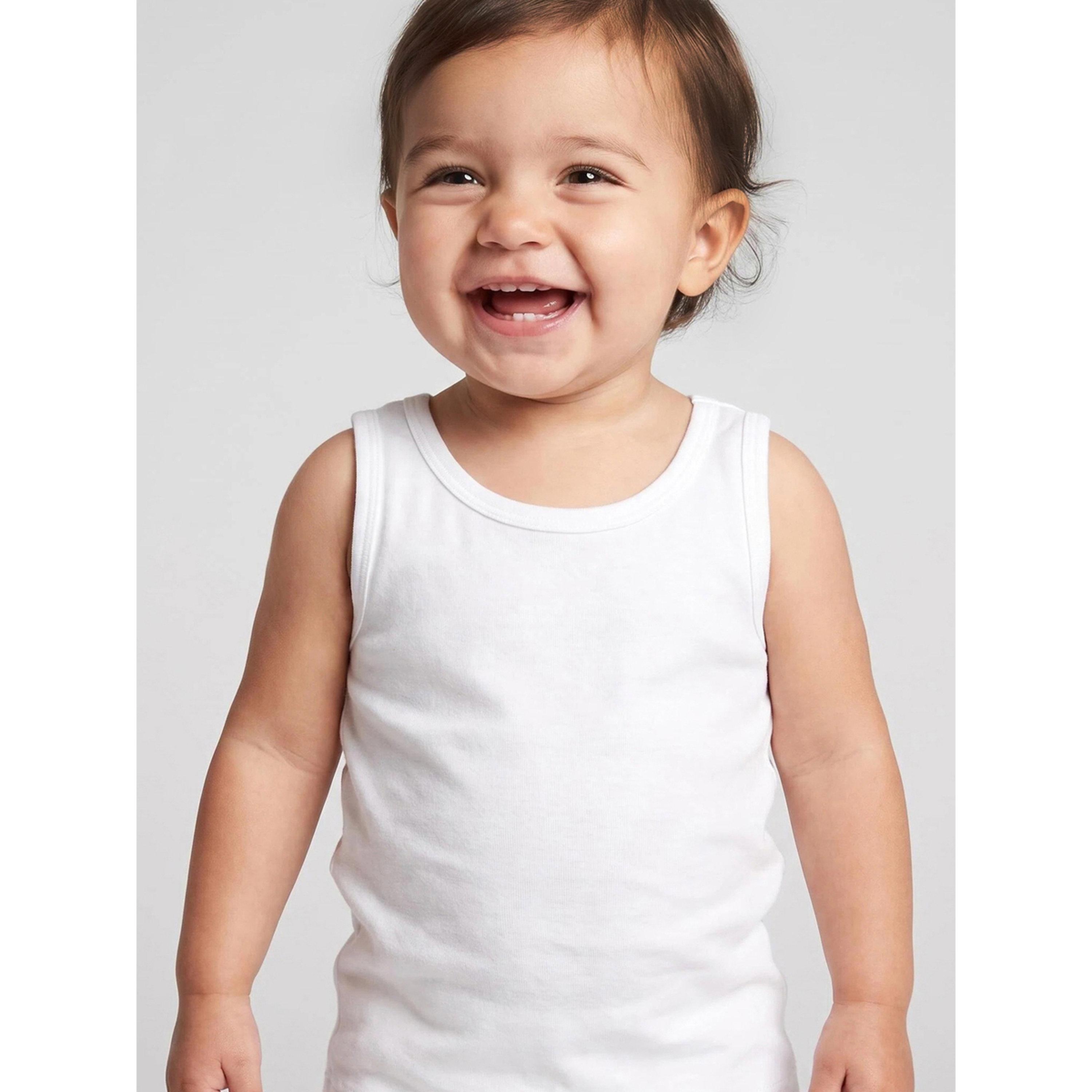Styli Pack of 5 - Baby Boy Off white Solid Vests-boys-clothing-innerwear-image-2