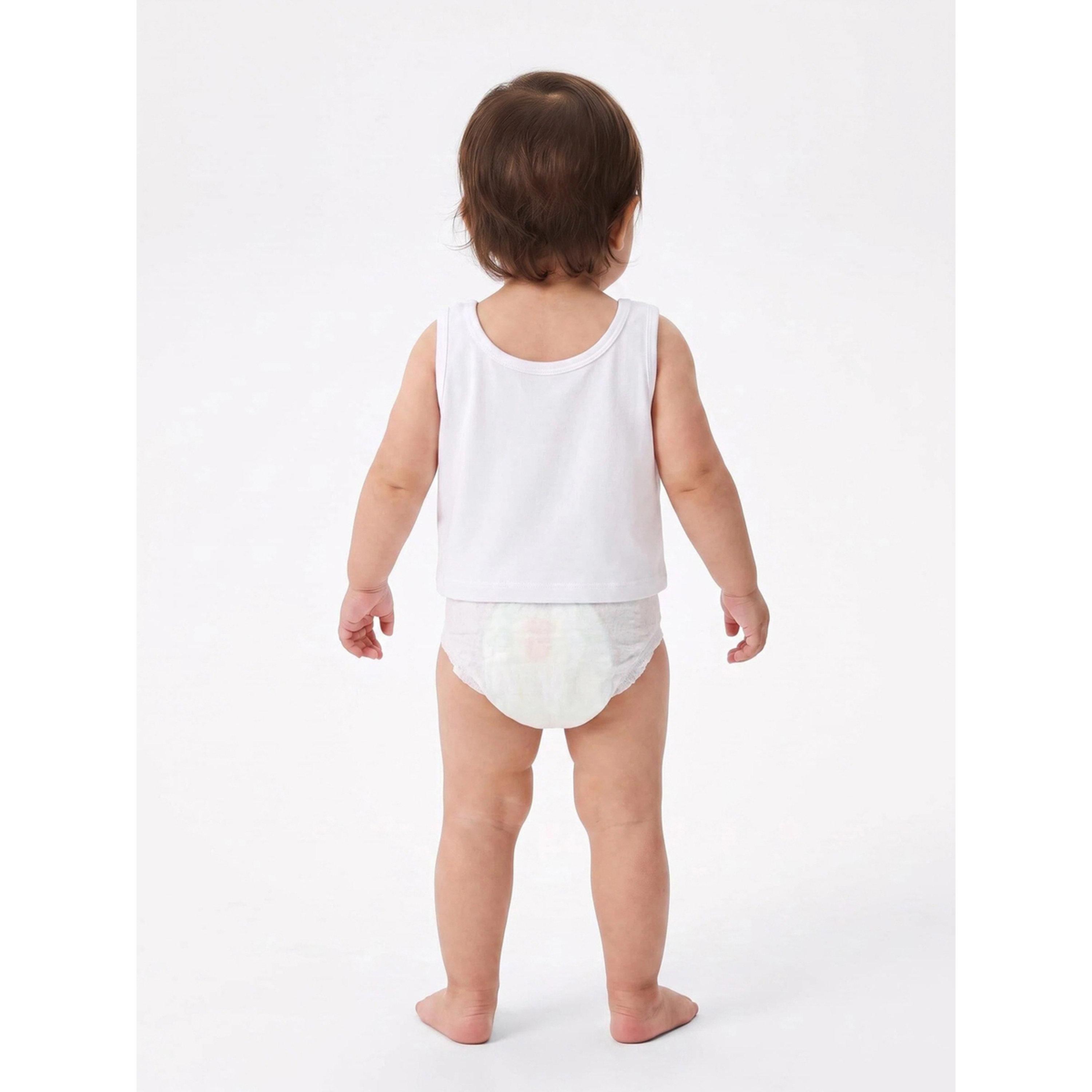 Styli Pack of 5 - Baby Boy Off white Solid Vests-boys-clothing-innerwear-image-3