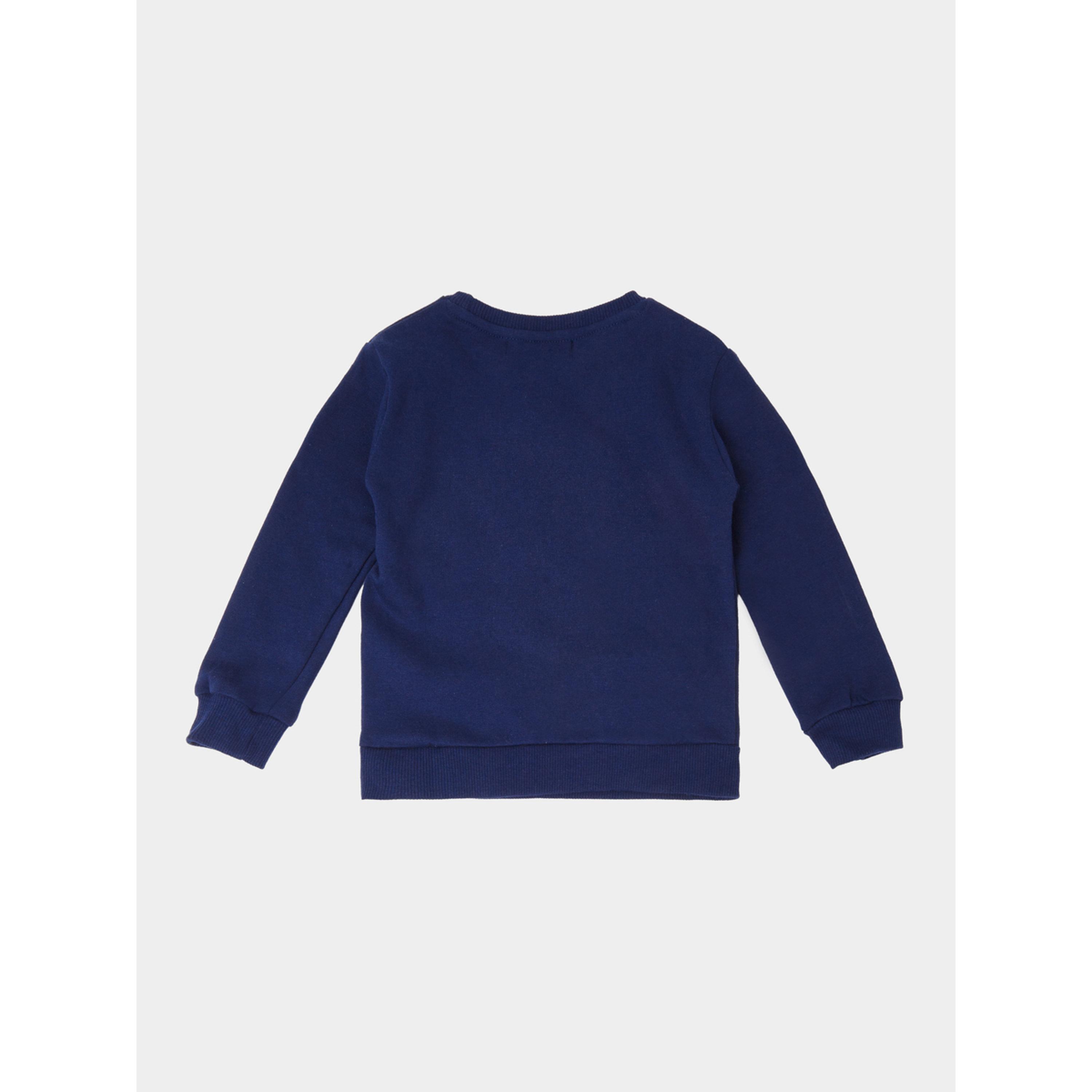 سويت شيرت بطبعة موضعية للفتيات الصغار أزرق داكن-girls-clothing-sweatshirts-image-3