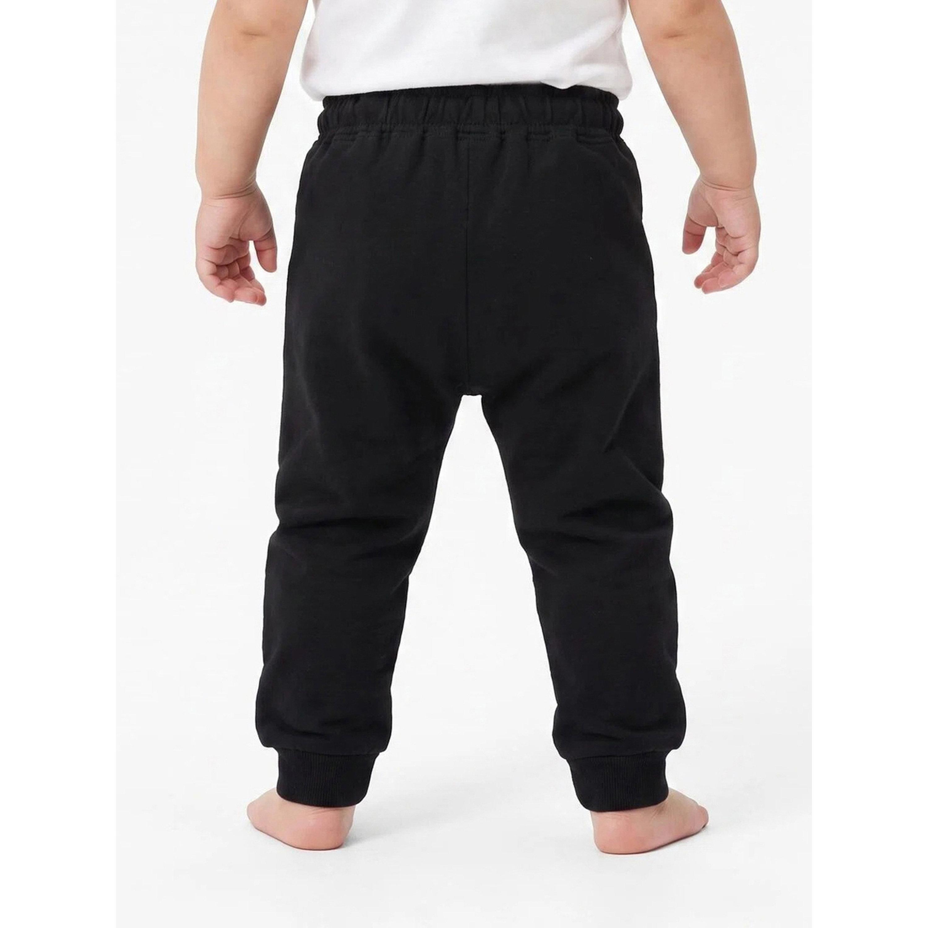 Styli Baby Boy Black Graphic Print Cuffed Hem Joggers-boys-clothing-bottoms-joggersandtrackpants-image-4