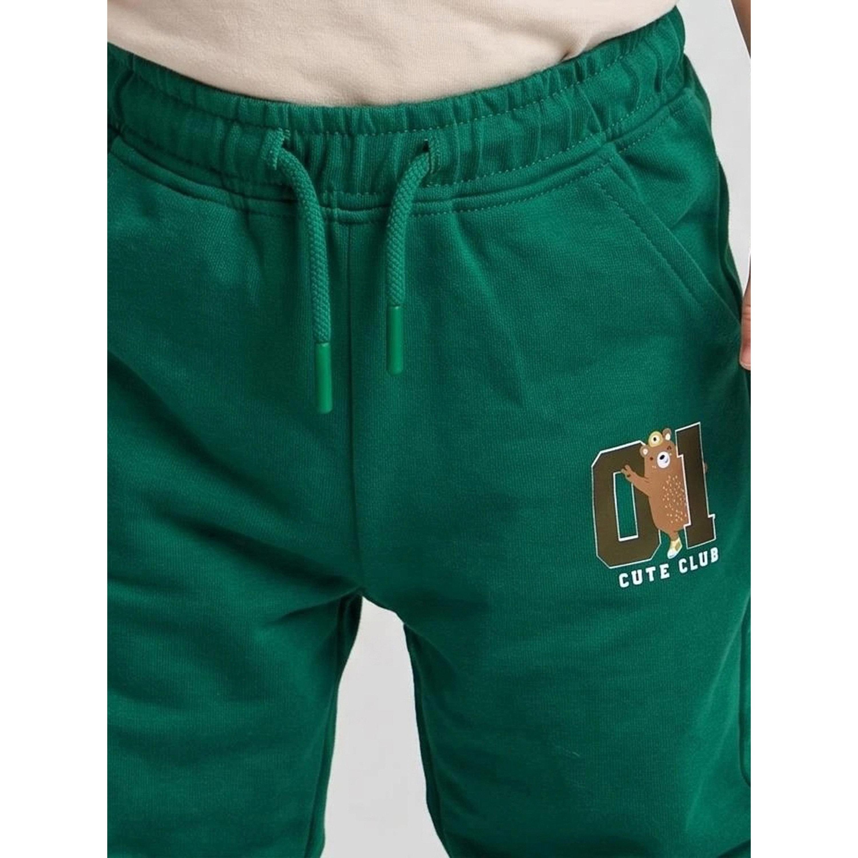 Styli Baby Boy Green Graphic Print Cuffed Hem Joggers-boys-clothing-bottoms-joggersandtrackpants-image-3