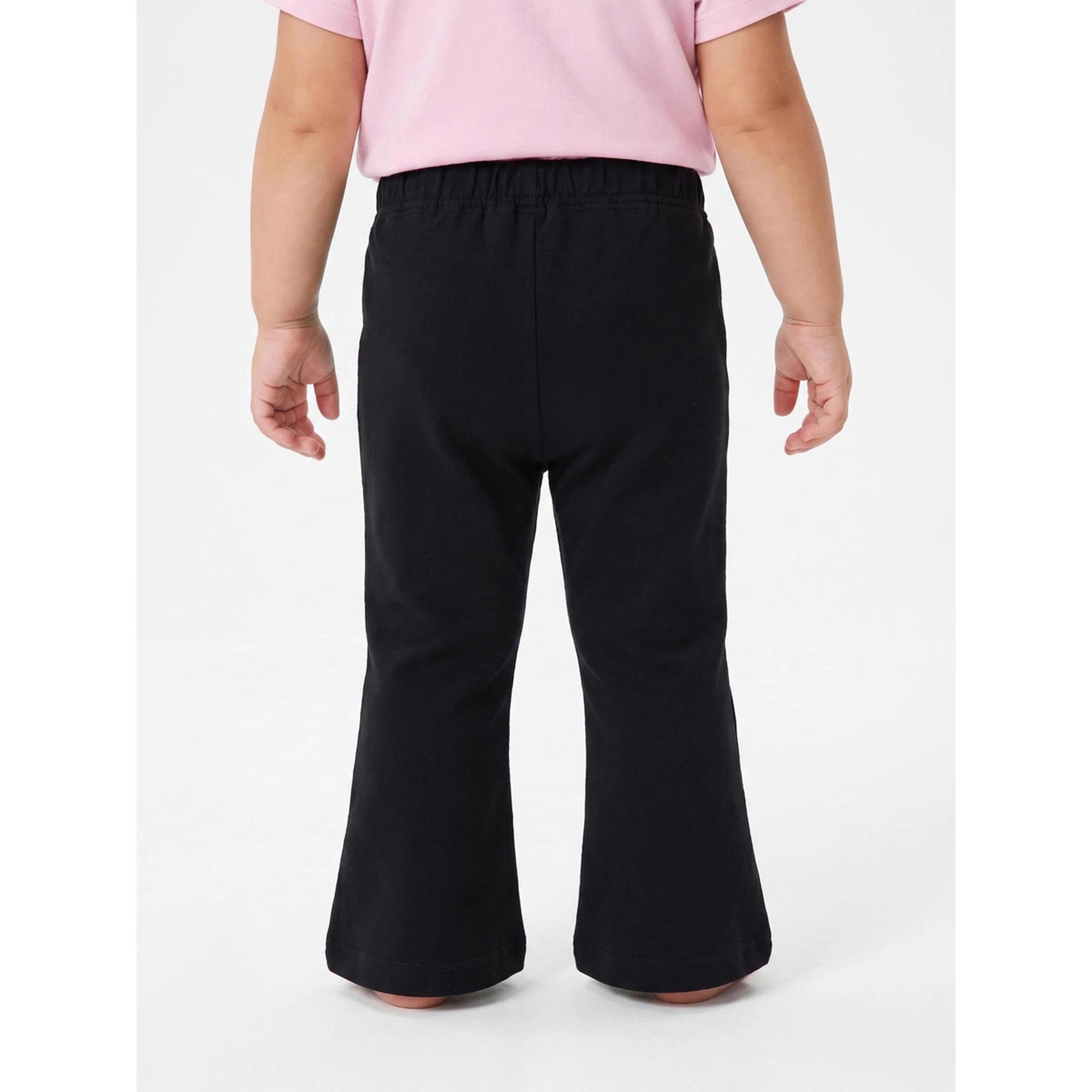 Styli Baby Girl Black Graphic Print Drawstring Straight Leg Joggers-girls-clothing-bottoms-joggersandtrackpants-image-4