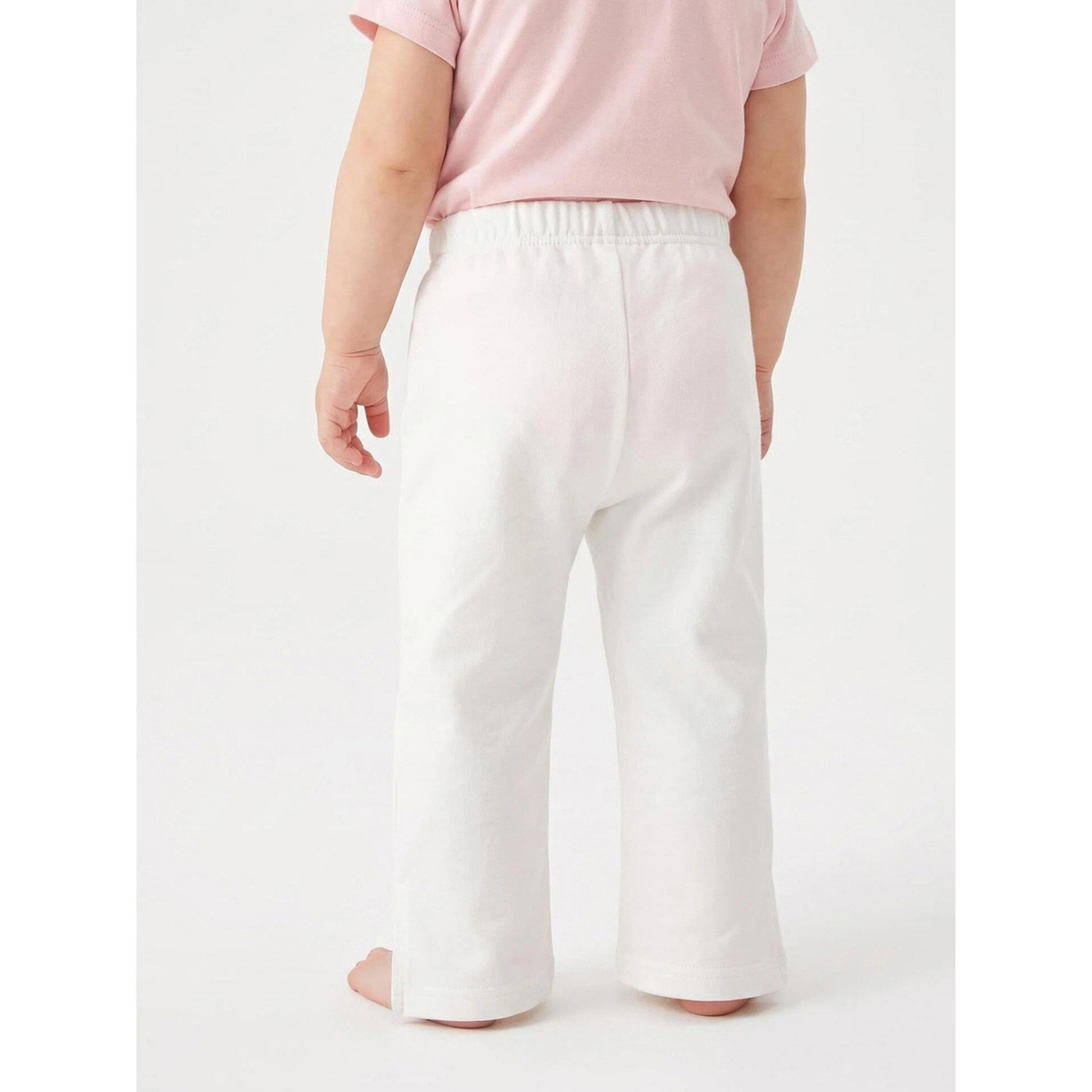 Styli Baby Girl Off White Graphic Print Drawstring Straight Leg Joggers-girls-clothing-bottoms-joggersandtrackpants-image-4