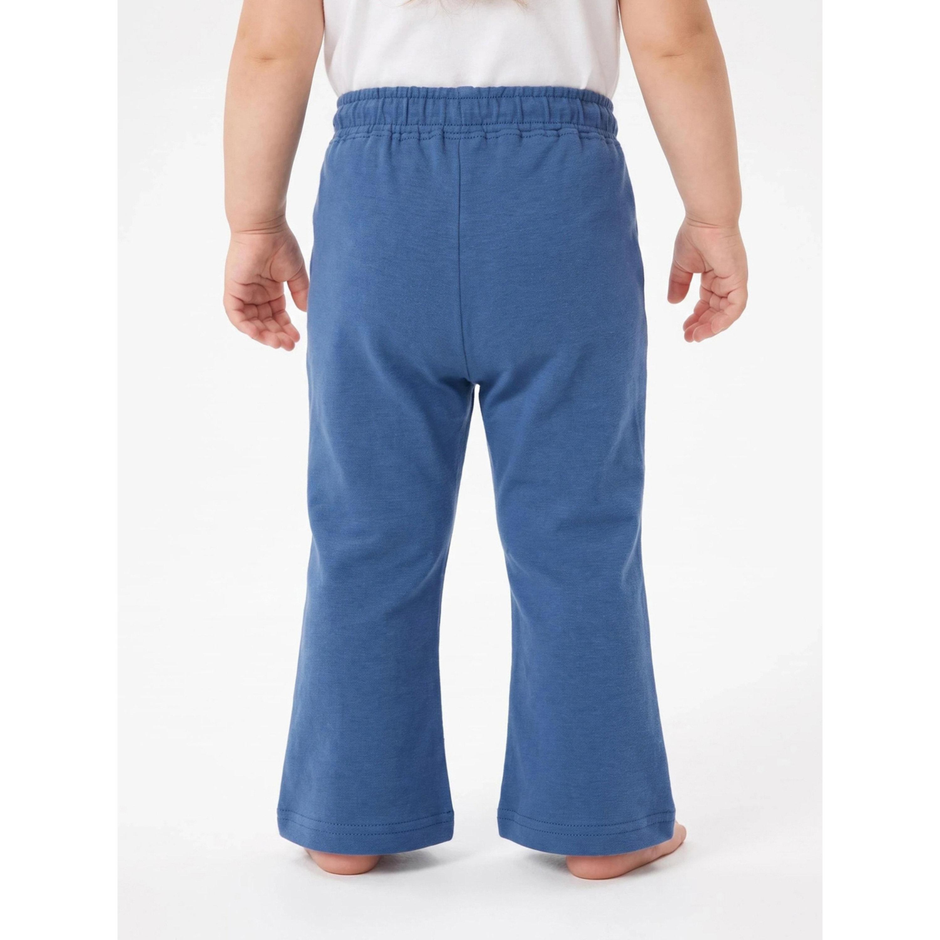 Styli Baby Girl Blue Graphic Print Drawstring Straight Leg Joggers-girls-clothing-bottoms-joggersandtrackpants-image-4
