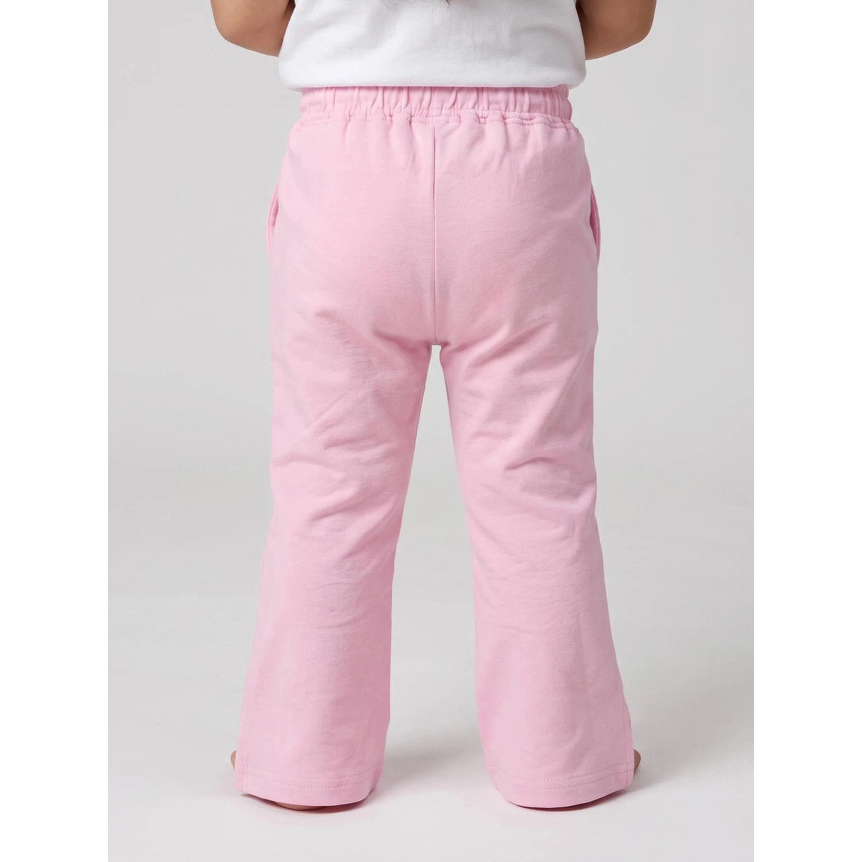 Styli Baby Girl Light Pink Graphic Print Straight Leg Joggers-girls-clothing-bottoms-joggersandtrackpants-image-4