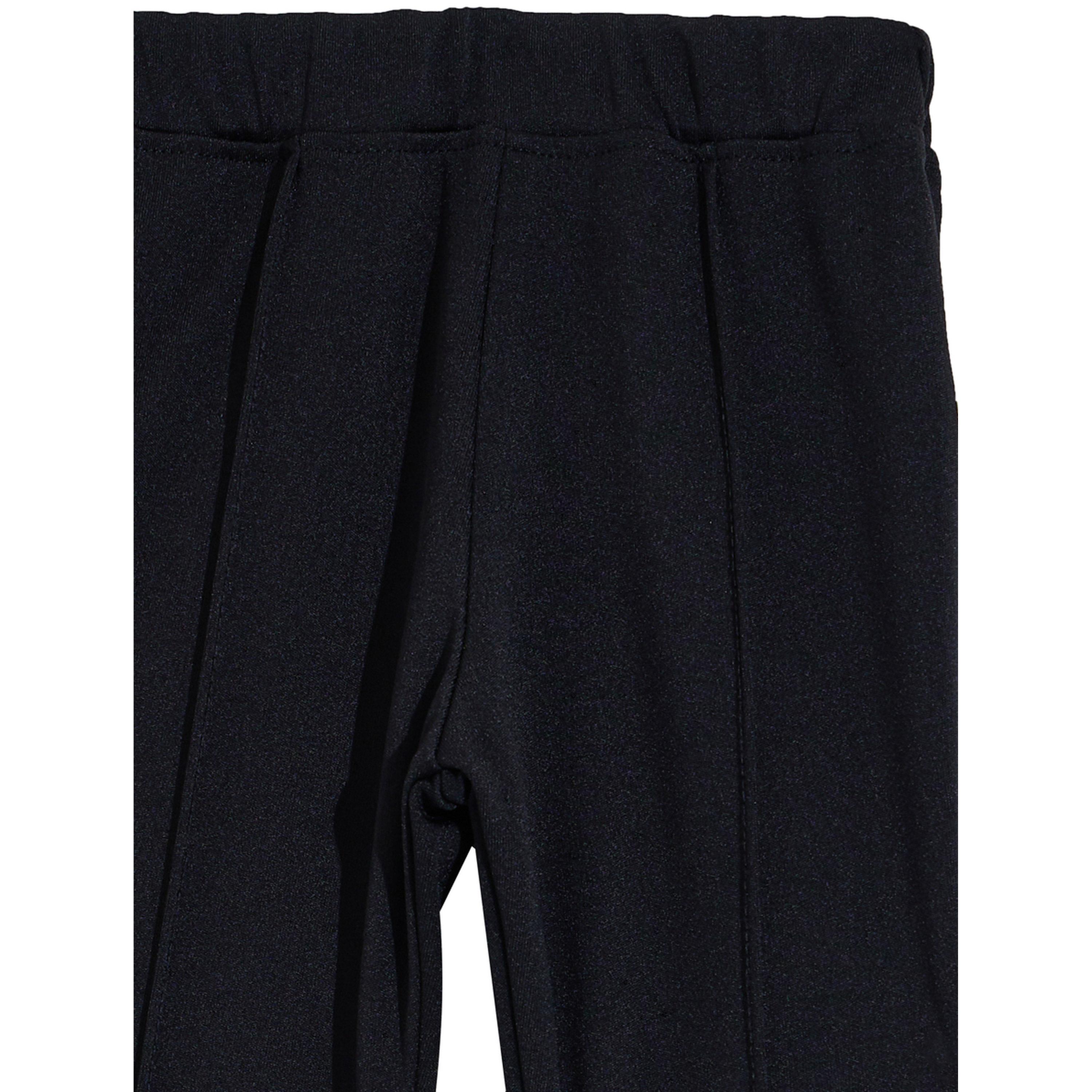 ليقنز واسع بتفاصيل كسرات بينتاك للفتيات الرضع أسود-girls-clothing-bottoms-leggings-image-3