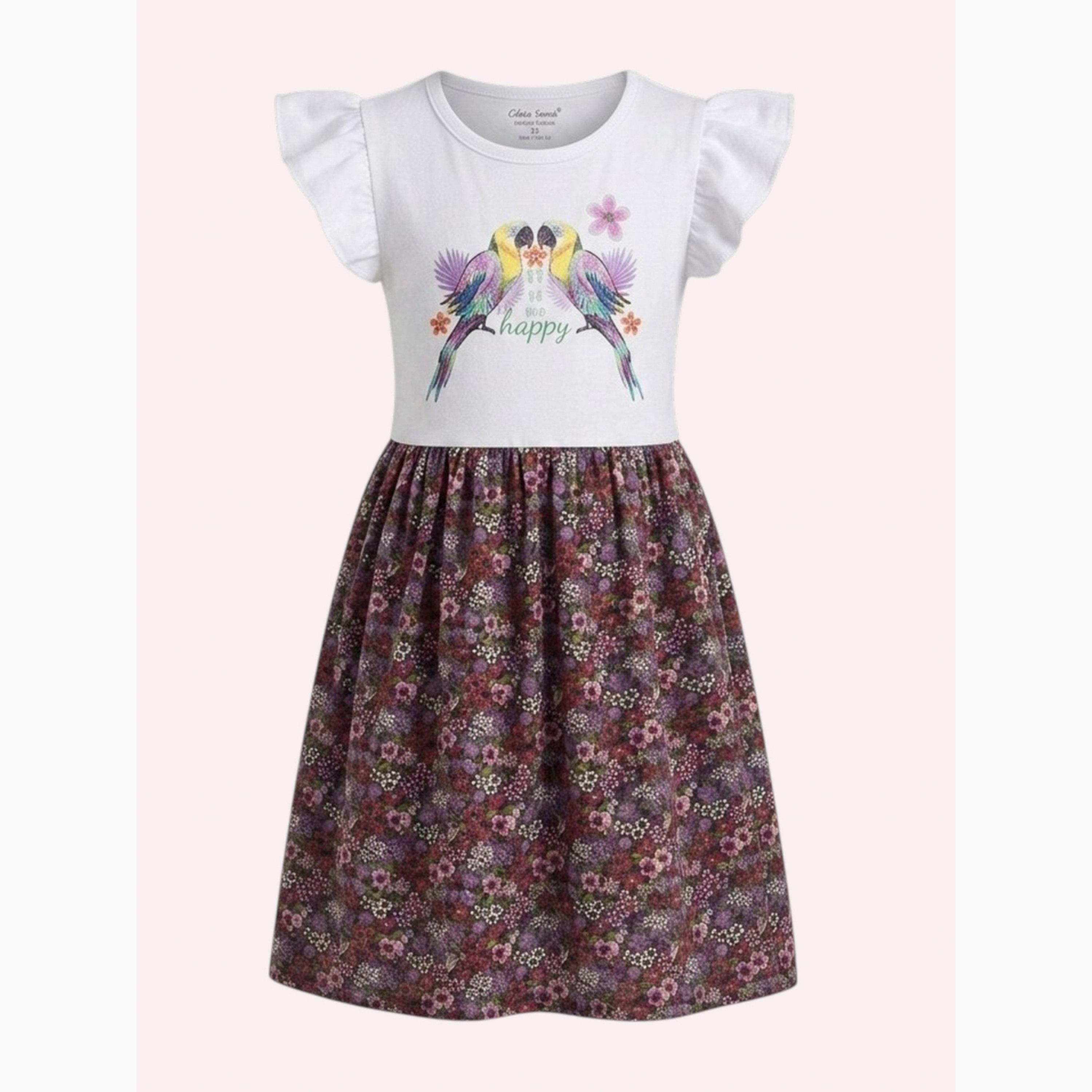 فستان بطبعة زهور للبنات-girls-clothing-dressesandjumpsuits-image-4