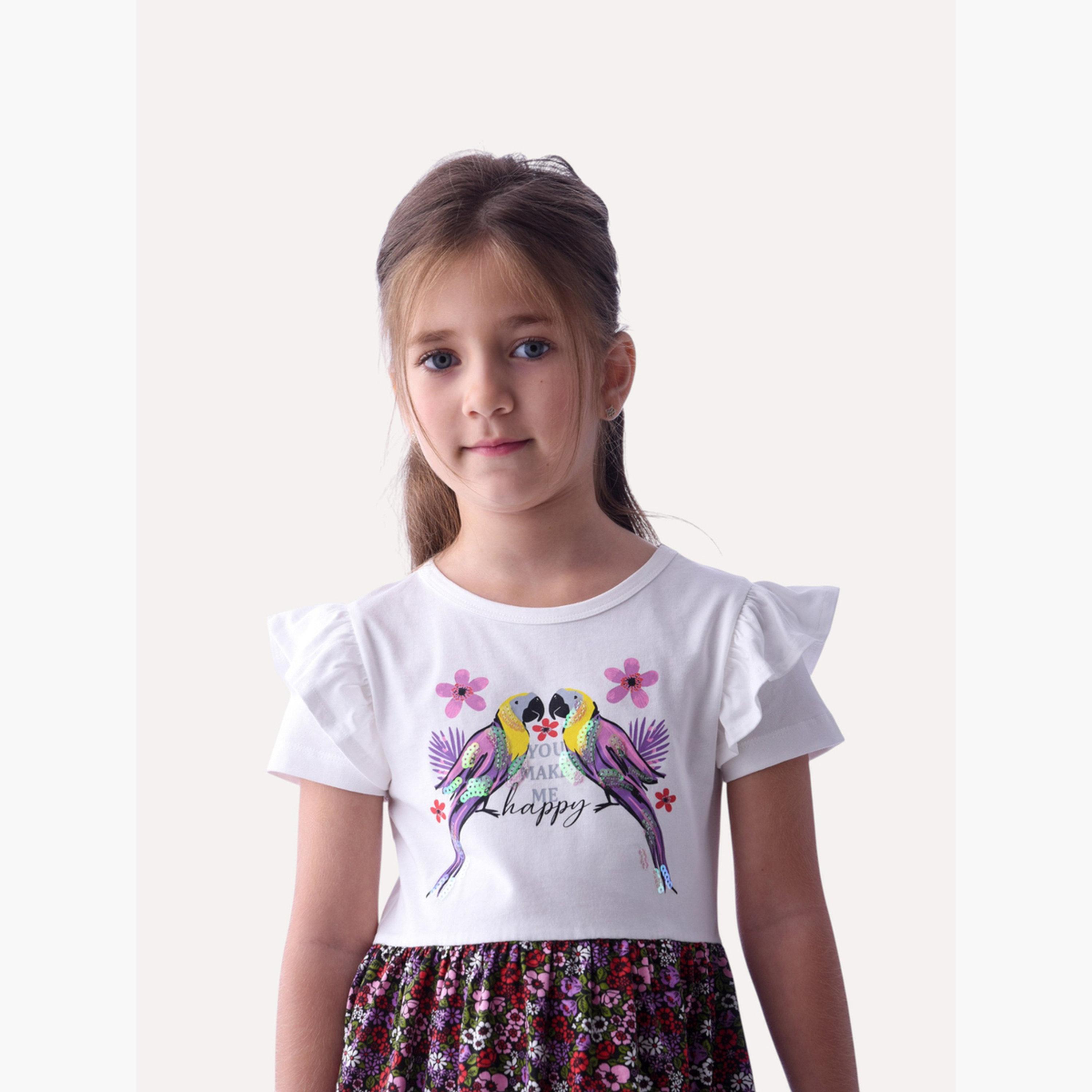 فستان بطبعة زهور للبنات-girls-clothing-dressesandjumpsuits-image-6