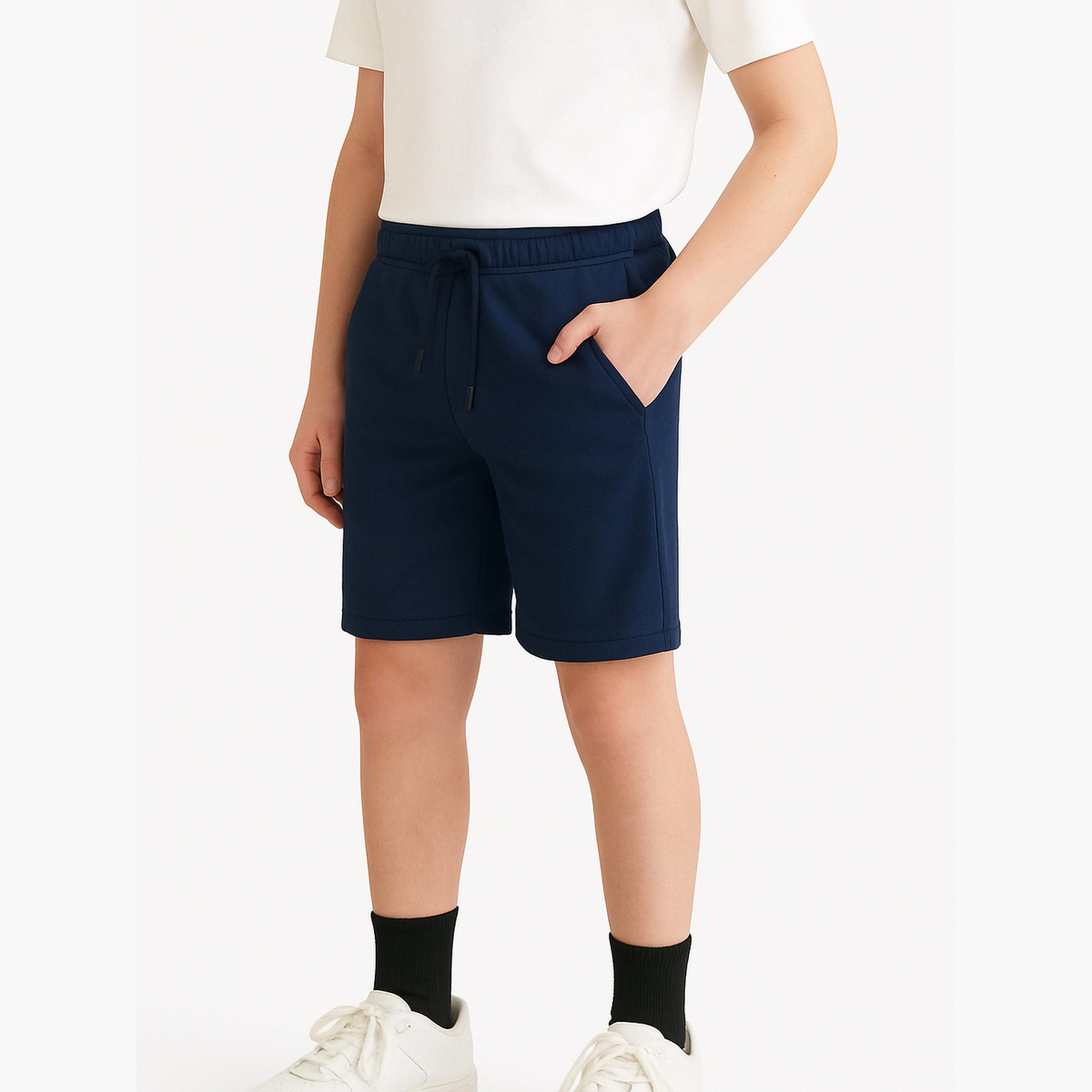 شورت قطن فرنش تيري %100 للأولاد-boys-clothing-bottoms-shorts-image-1