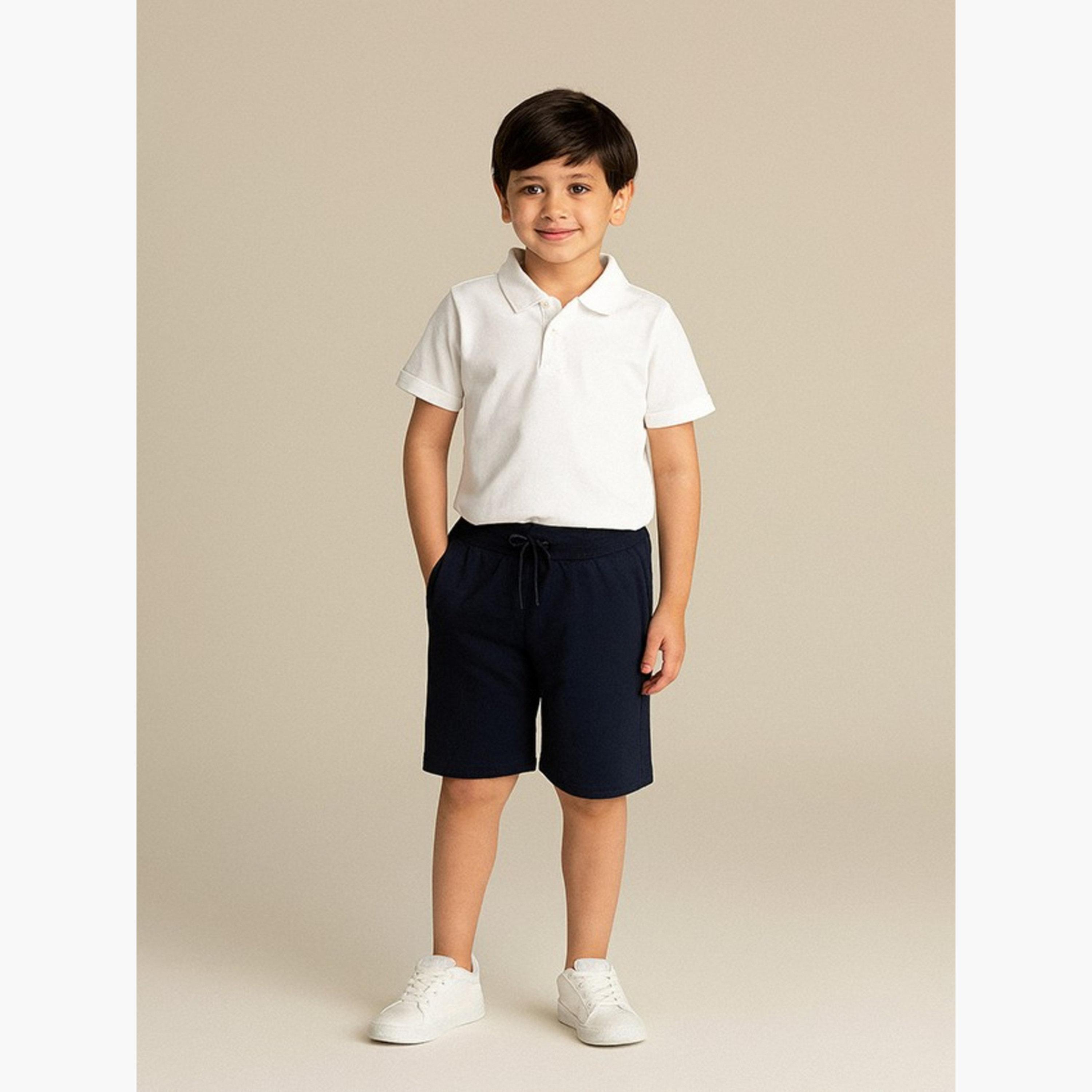 شورت قطن فرنش تيري %100 للأولاد-boys-clothing-bottoms-shorts-image-2