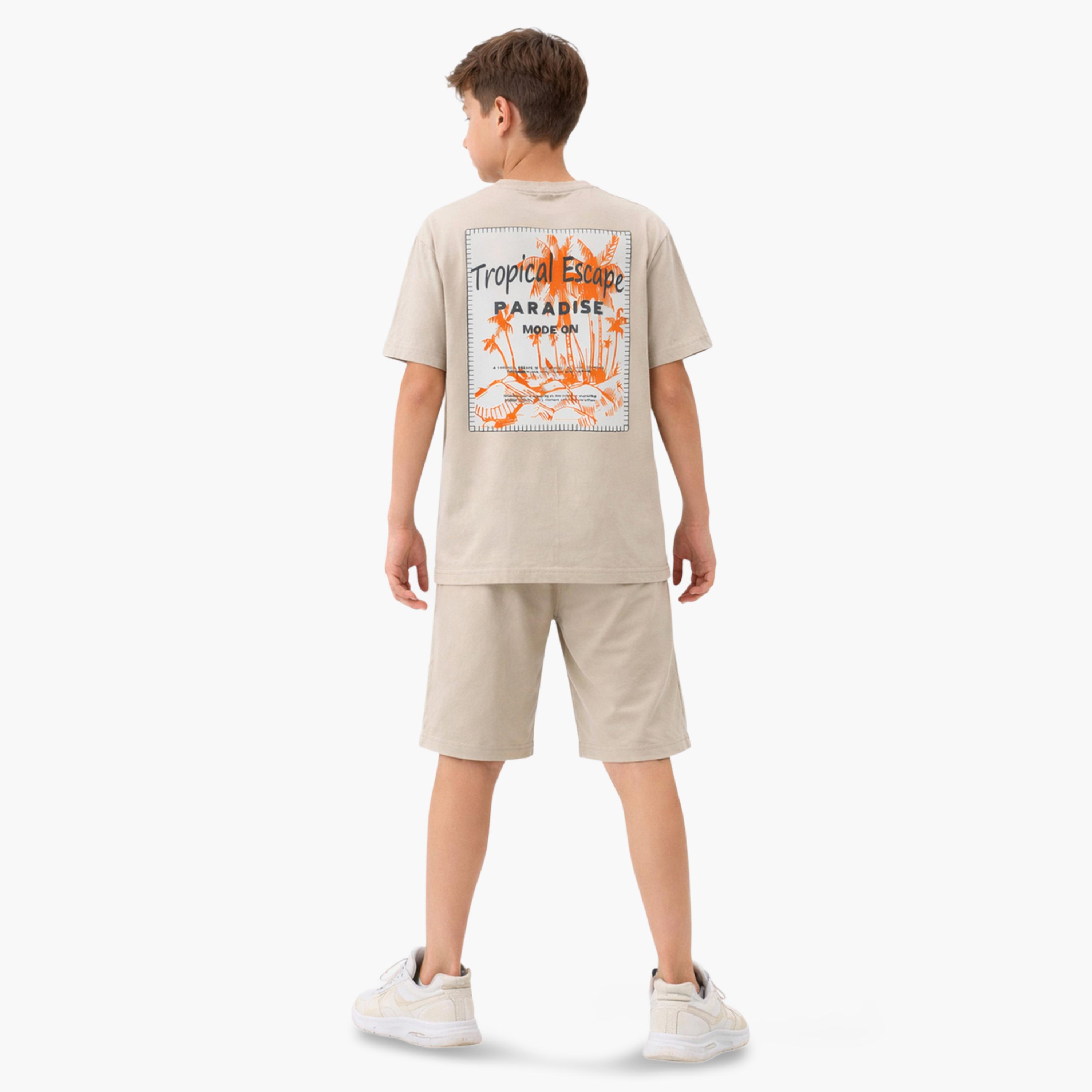 Victor and Jane X Styli Teen Boys Printed Relaxed T-Shirt and Shorts Set-boys-clothing-setsandcoords-image-3