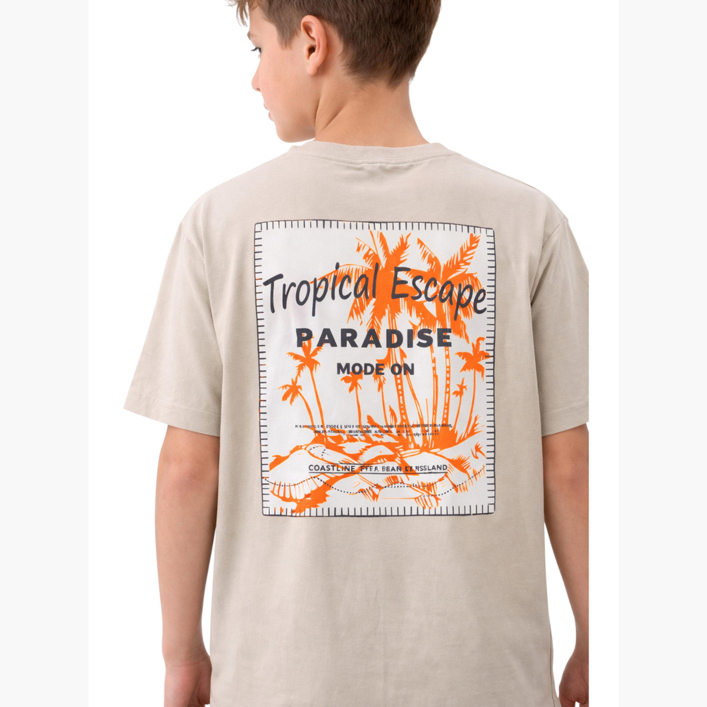Victor and Jane X Styli Teen Boys Printed Relaxed T-Shirt and Shorts Set-boys-clothing-setsandcoords-image-4