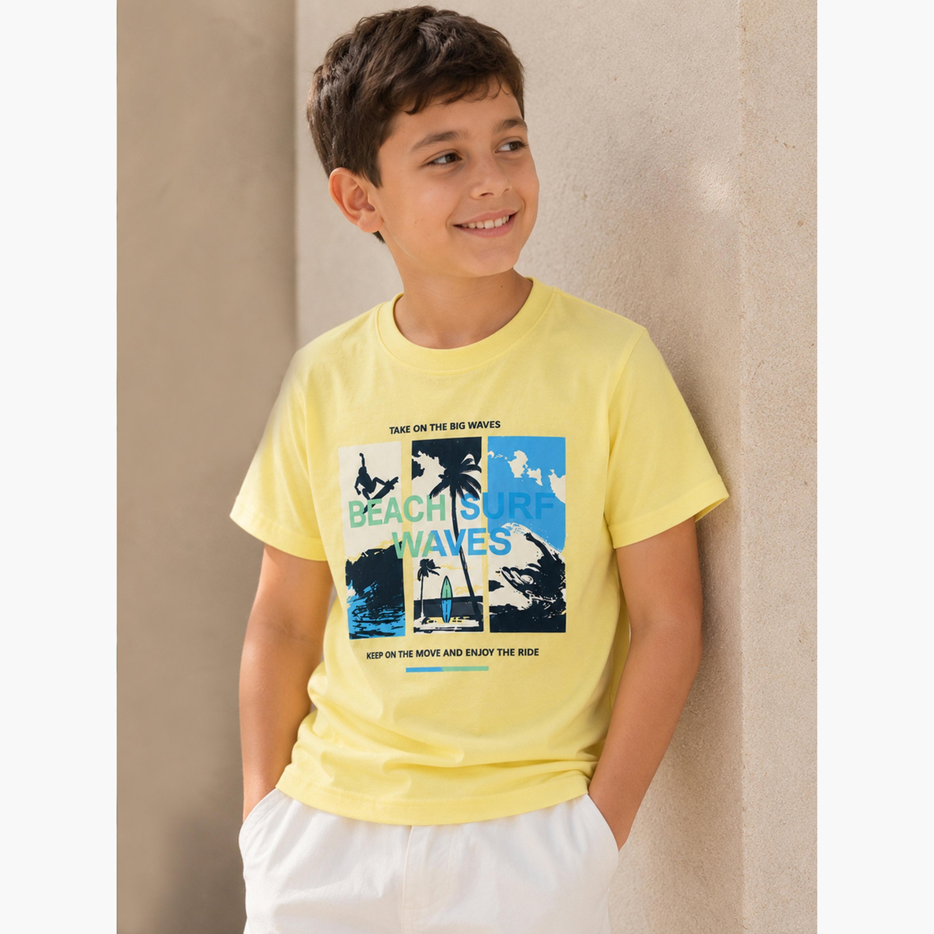 Victor and Jane X Styli Boys Round Neck Printed T-Shirt-boys-clothing-tshirtsandpolos-image-1