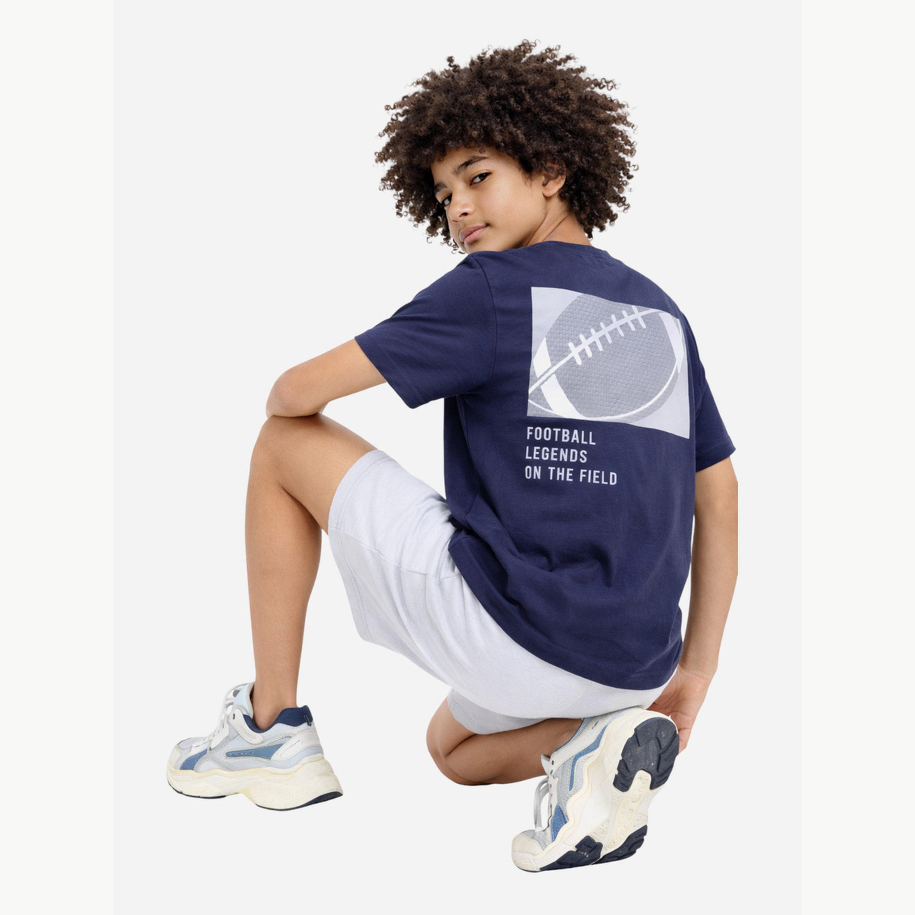 Victor and Jane X Styli Boys Football Graphic T-Shirt and Shorts Set-boys-clothing-setsandcoords-image-3