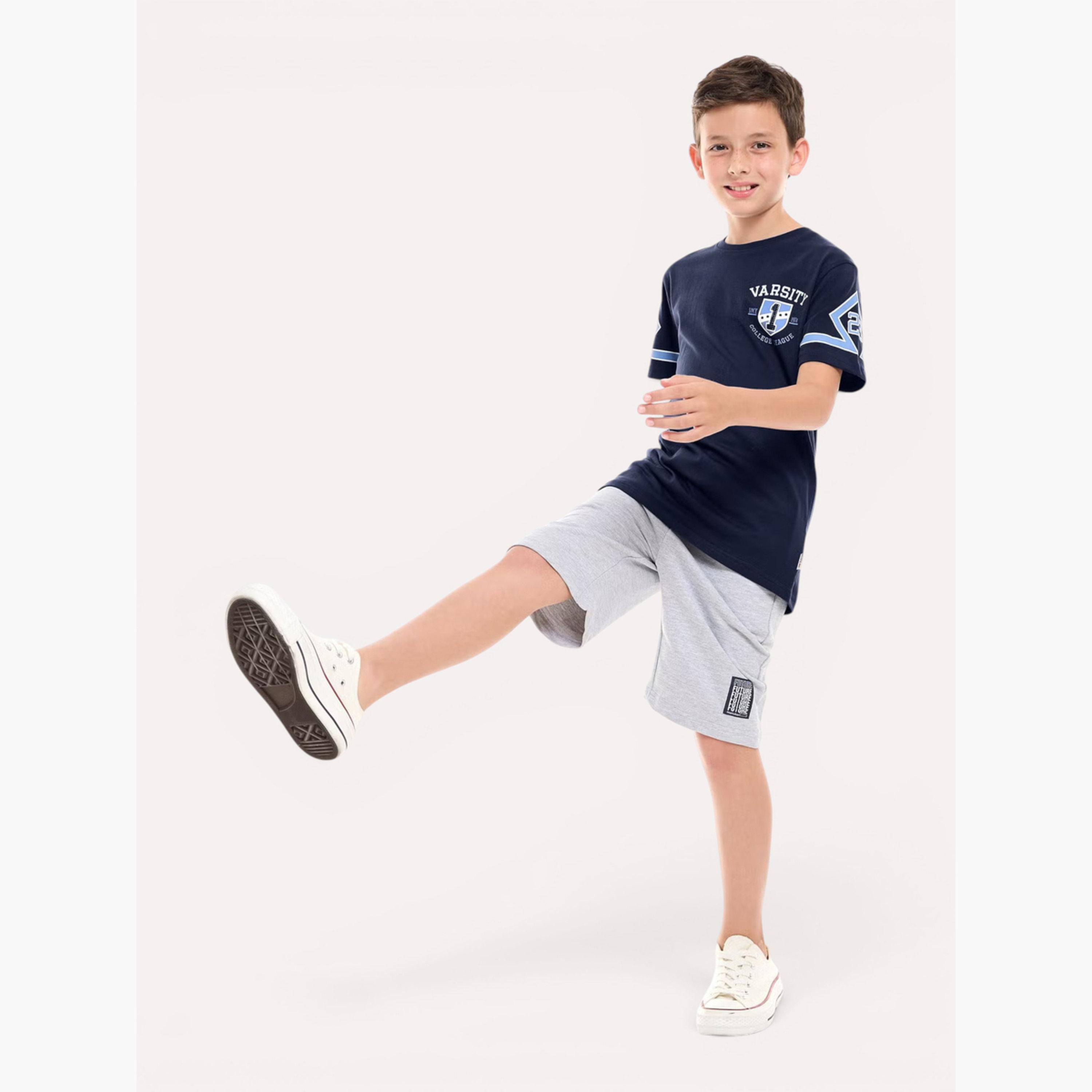 Victor and Jane X Styli Boys Varsity Print T-Shirt-boys-clothing-tshirtsandpolos-image-2