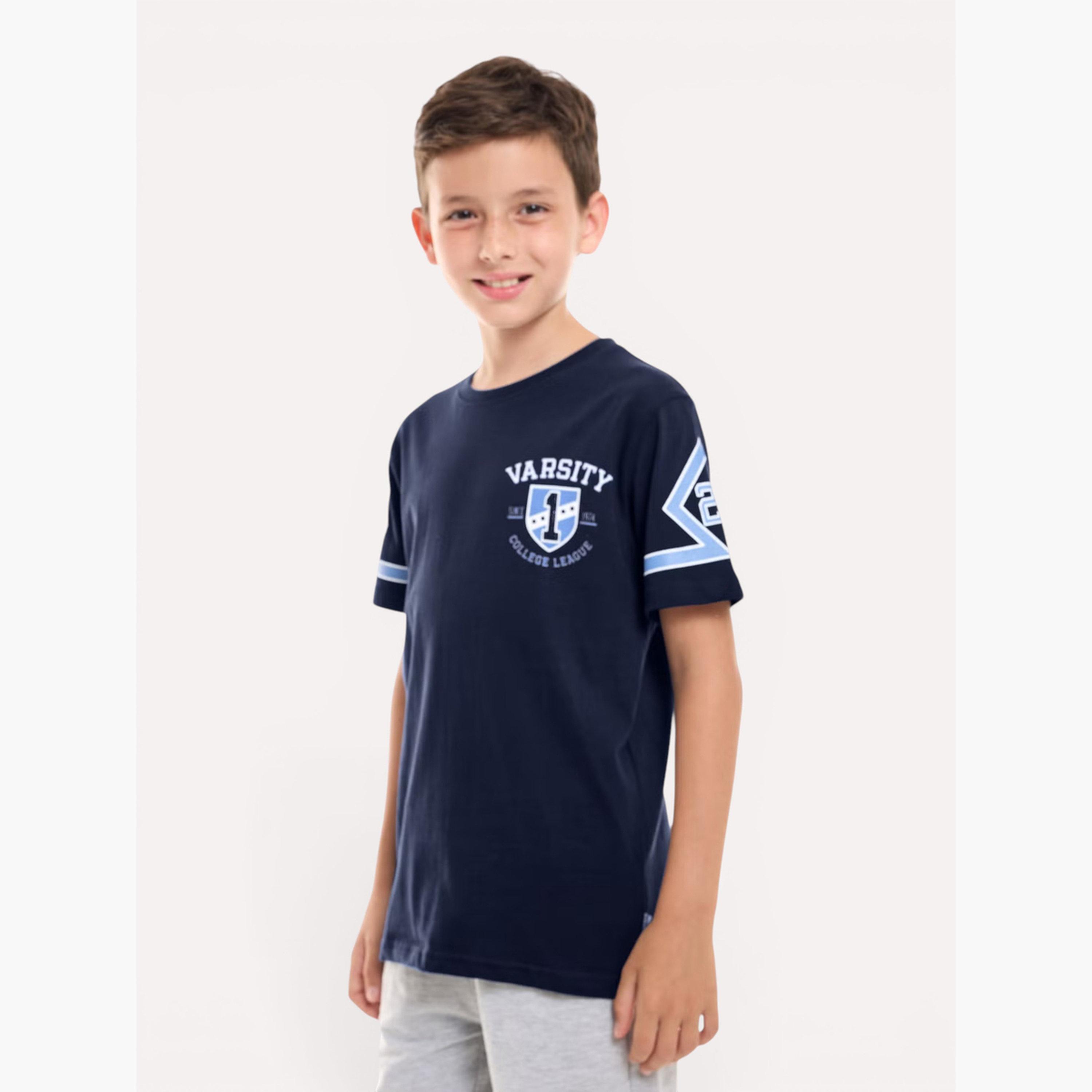 Victor and Jane X Styli Boys Varsity Print T-Shirt-boys-clothing-tshirtsandpolos-image-3