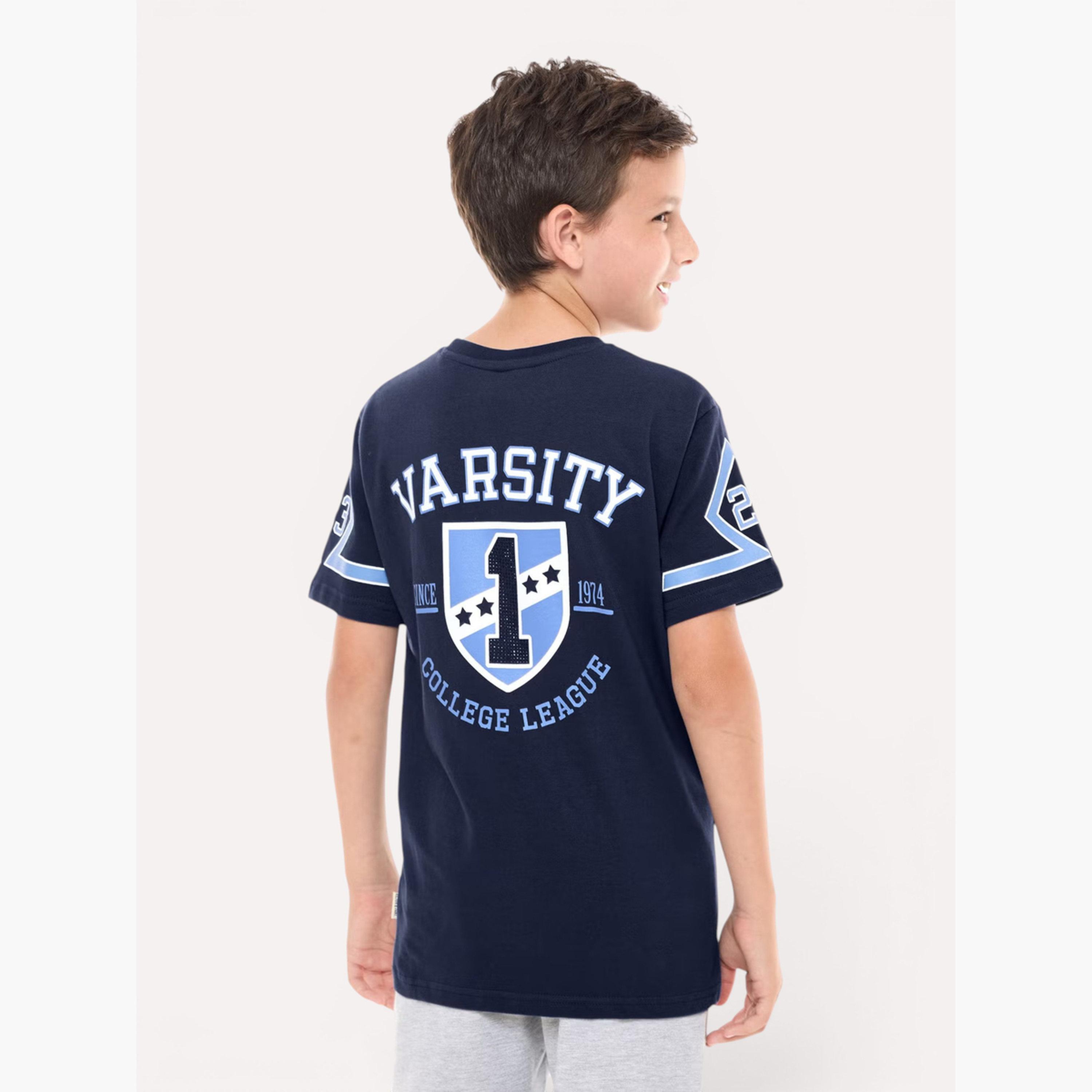 Victor and Jane X Styli Boys Varsity Print T-Shirt-boys-clothing-tshirtsandpolos-image-4