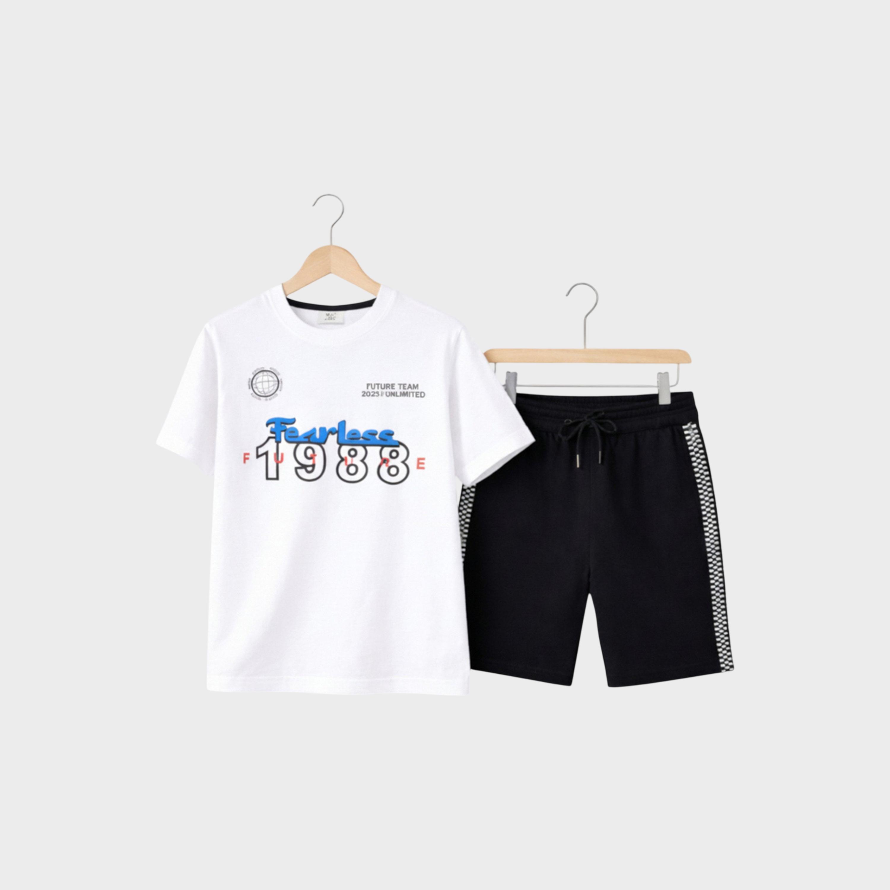 Victor and Jane X Styli Boys Graphic Print Relaxed T-Shirt and Shorts Set-boys-clothing-setsandcoords-image-5