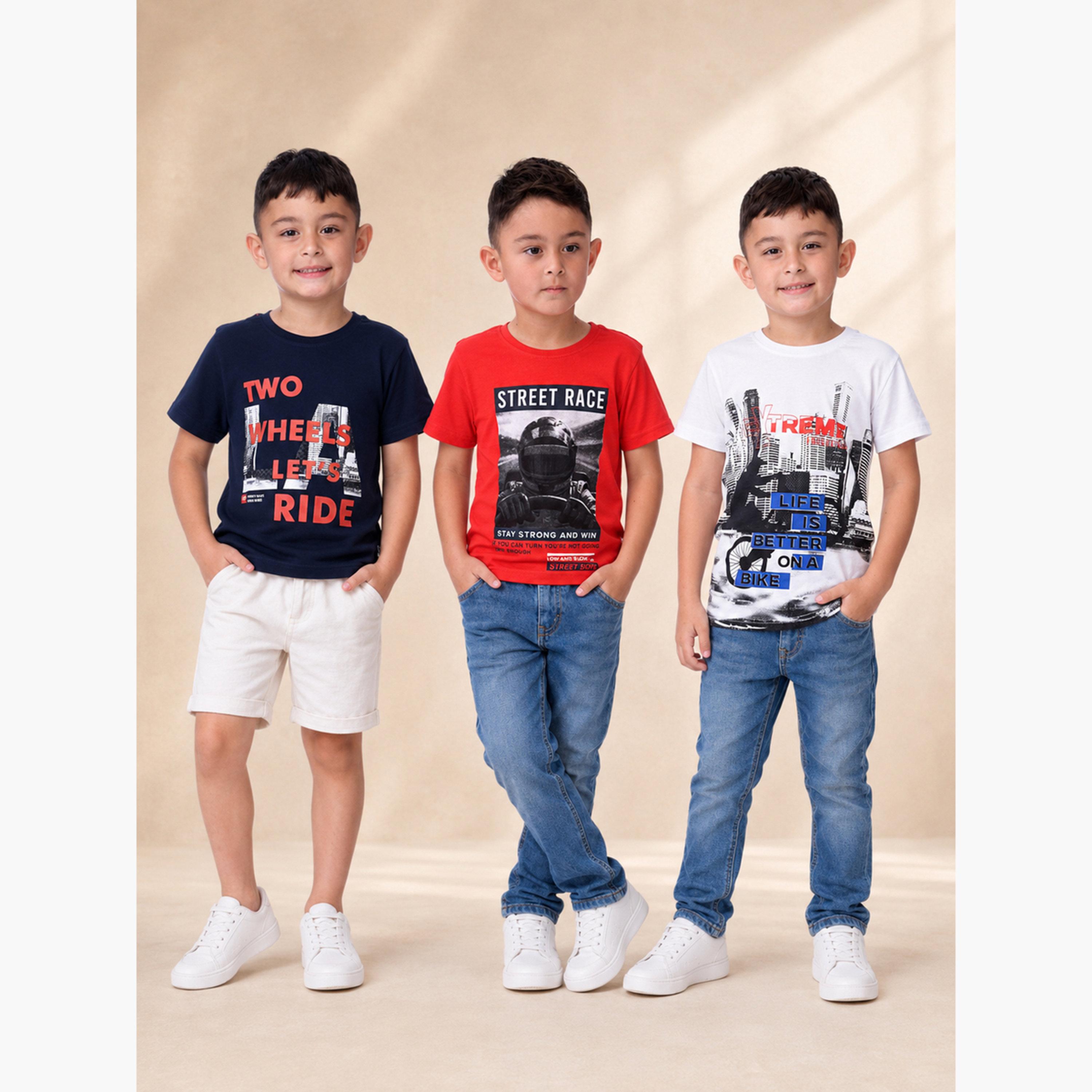 مجموعة من 3 قطع تيشيرت بطبعة للأولاد-boys-clothing-tshirtsandpolos-image-2