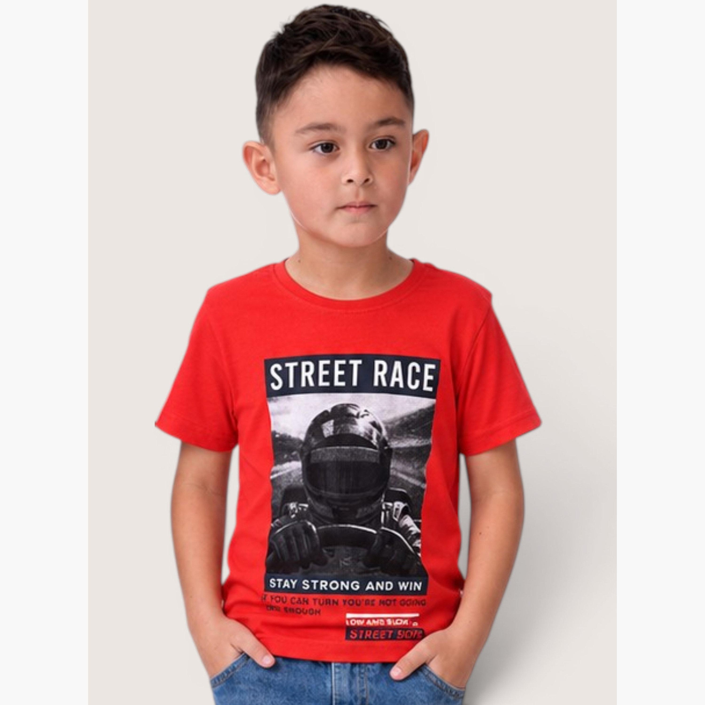 Victor and Jane X Styli Pack of 3 - Boys Graphic Print T-Shirt-boys-clothing-tshirtsandpolos-image-5