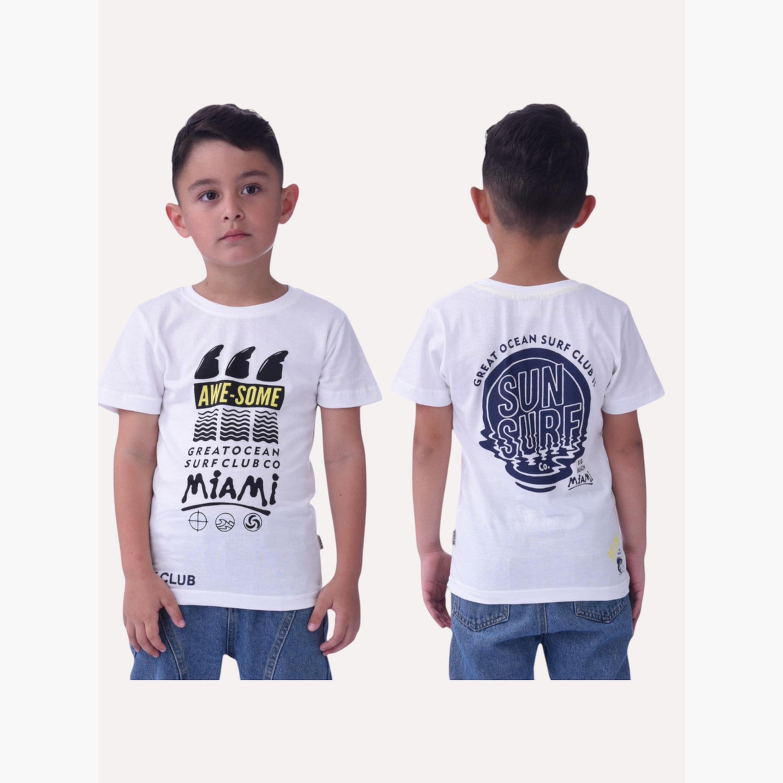 Victor and Jane X Styli Pack of 3 - Boys Graphic Print T-Shirt-boys-clothing-tshirtsandpolos-image-4