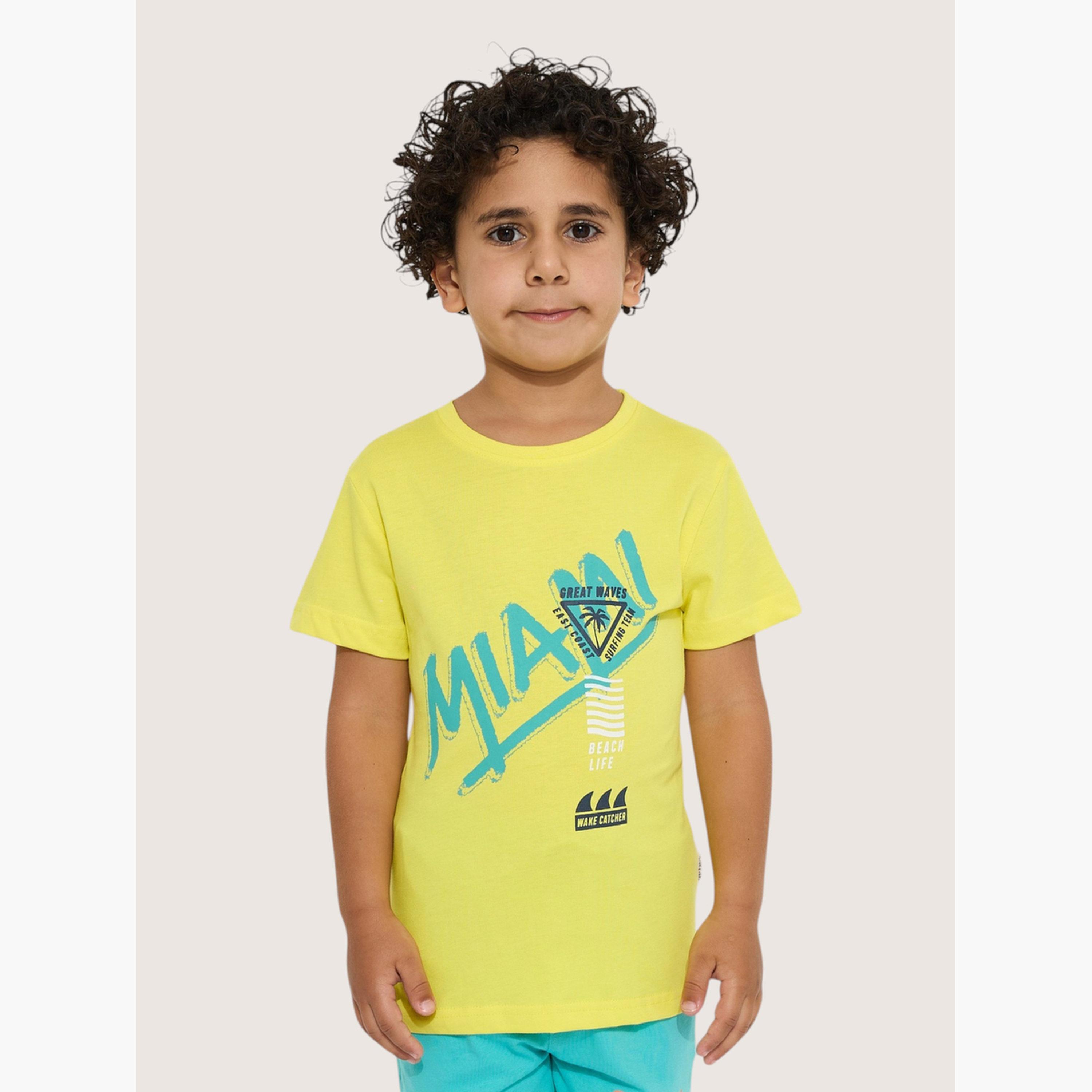 Victor and Jane X Styli Pack of 3 - Boys Graphic Print T-Shirt-boys-clothing-tshirtsandpolos-image-5