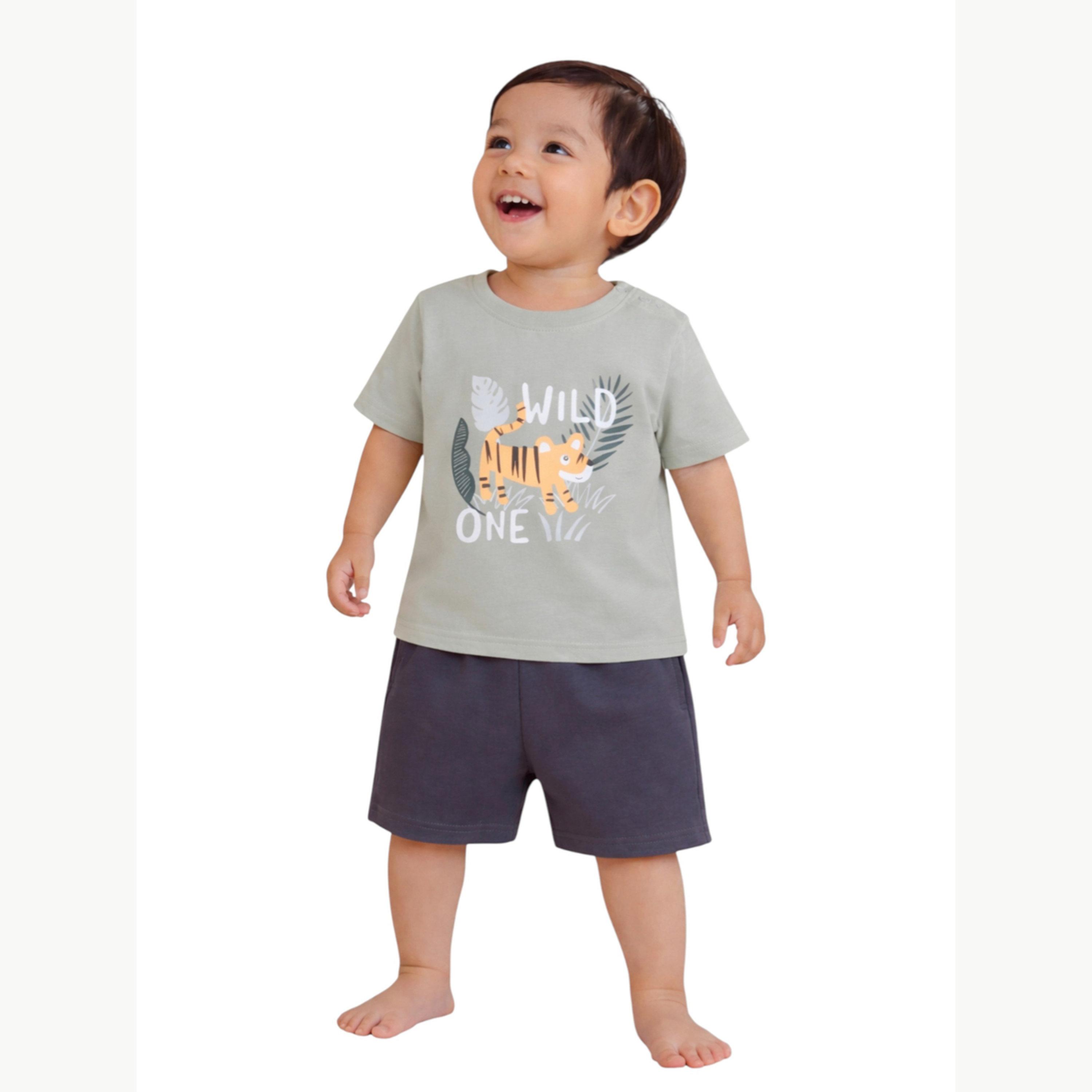 مجموعة من 4 شورتات وتيشيرتات بطبعات للأولاد-boys-clothing-setsandcoords-image-3