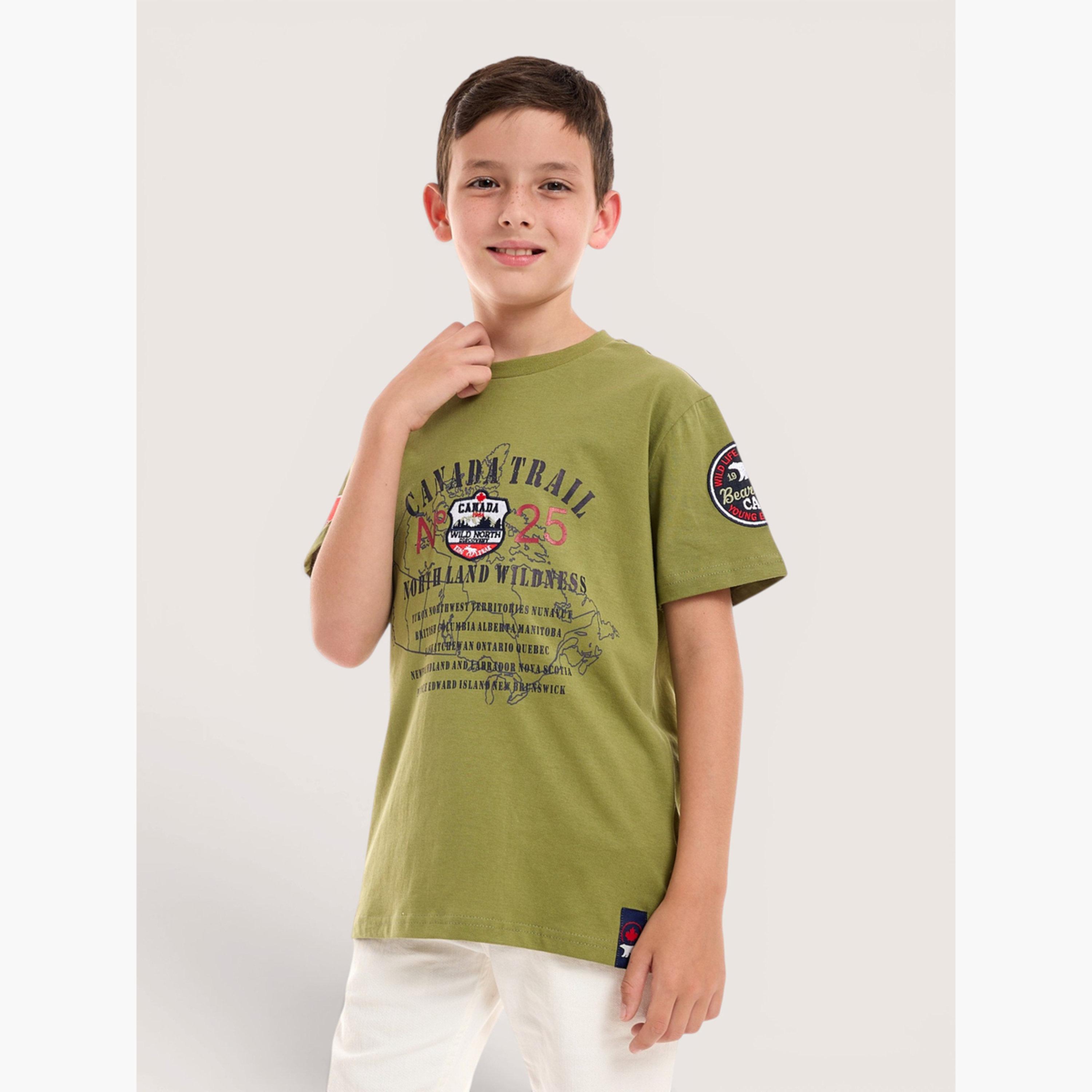 Victor and Jane X Styli Boys Text Print Round Neck T-Shirt-boys-clothing-tshirtsandpolos-image-1