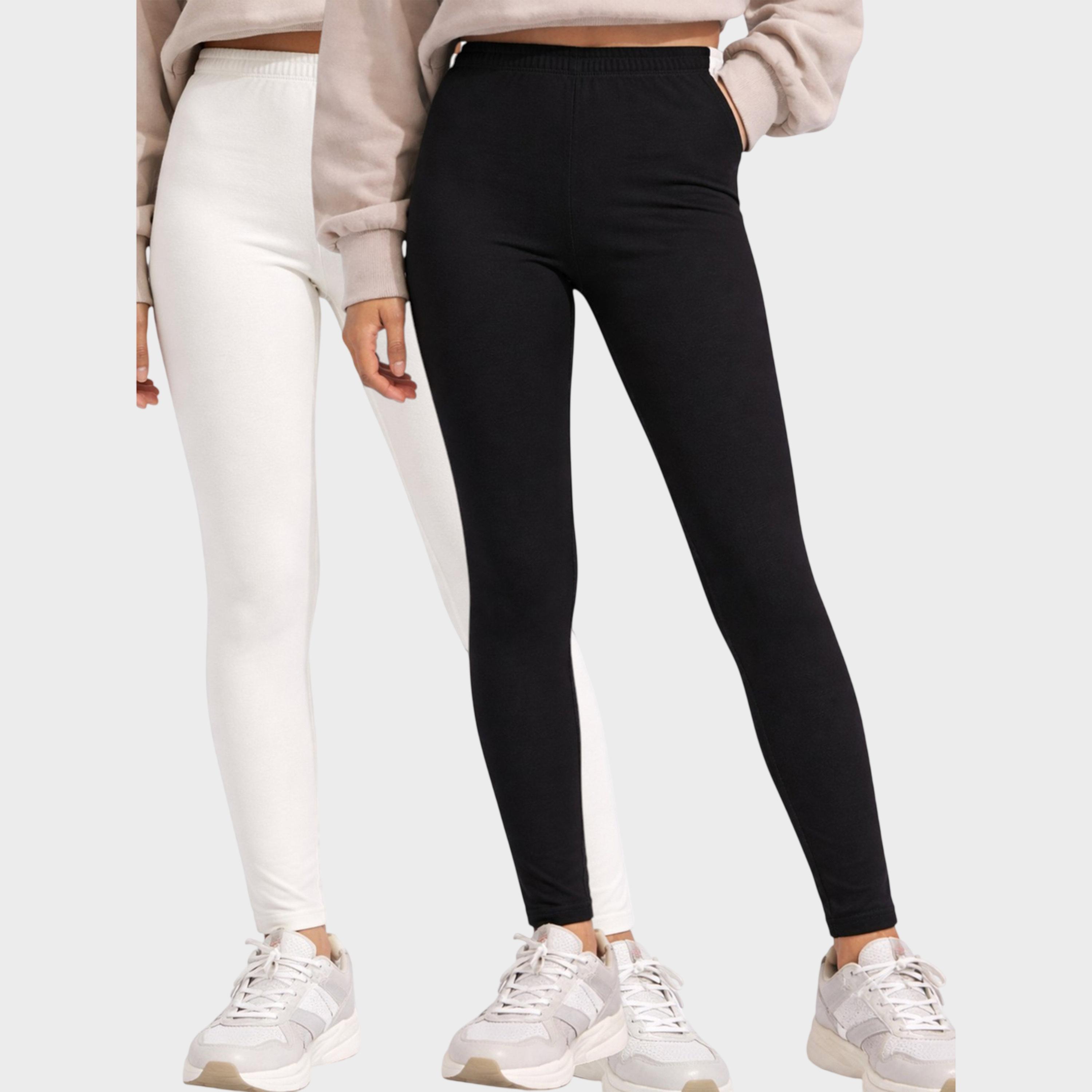 Victor and Jane X Styli Pack of 2 - Girls Solid Leggings-girls-clothing-bottoms-leggings-image-7