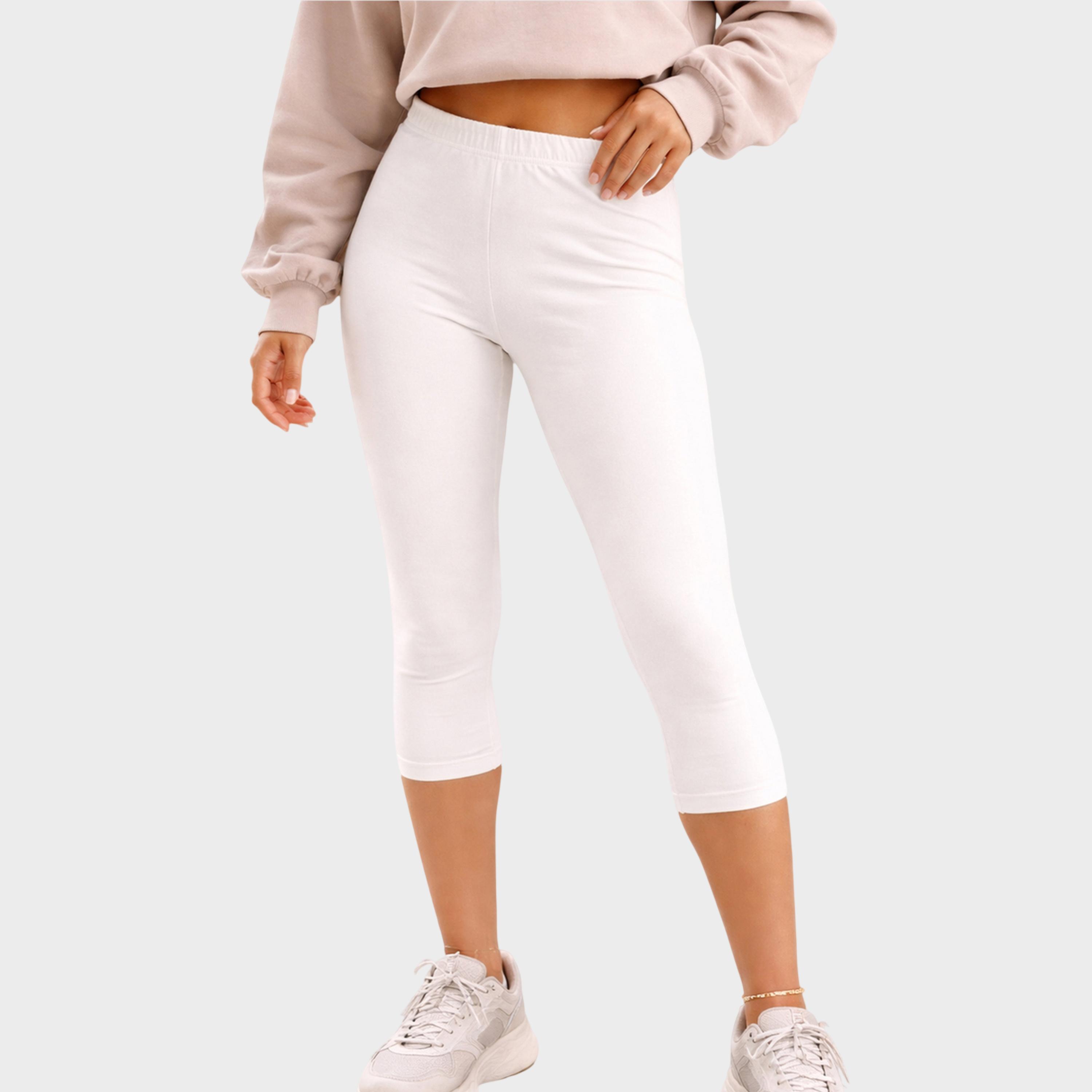 مجموعة من 2 ليقنز كابري بنسيج مطاطي للبنات-girls-clothing-bottoms-leggings-image-2