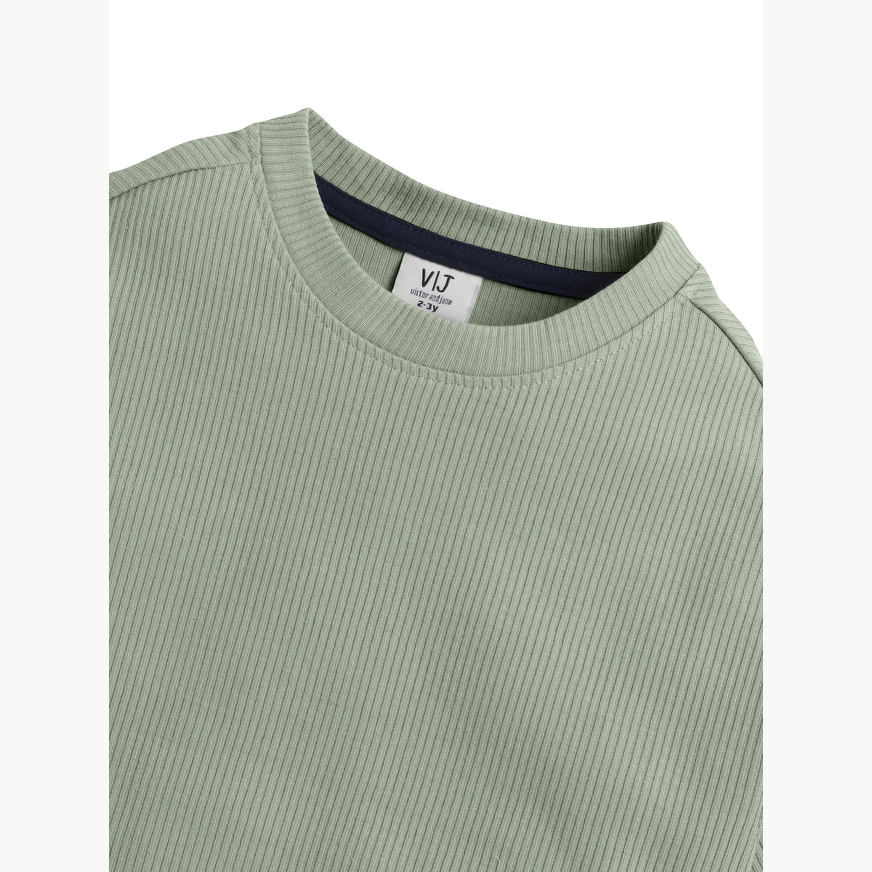 تيشيرت بياقة دائرية محبوك مضلع للأولاد-boys-clothing-tshirtsandpolos-image-6