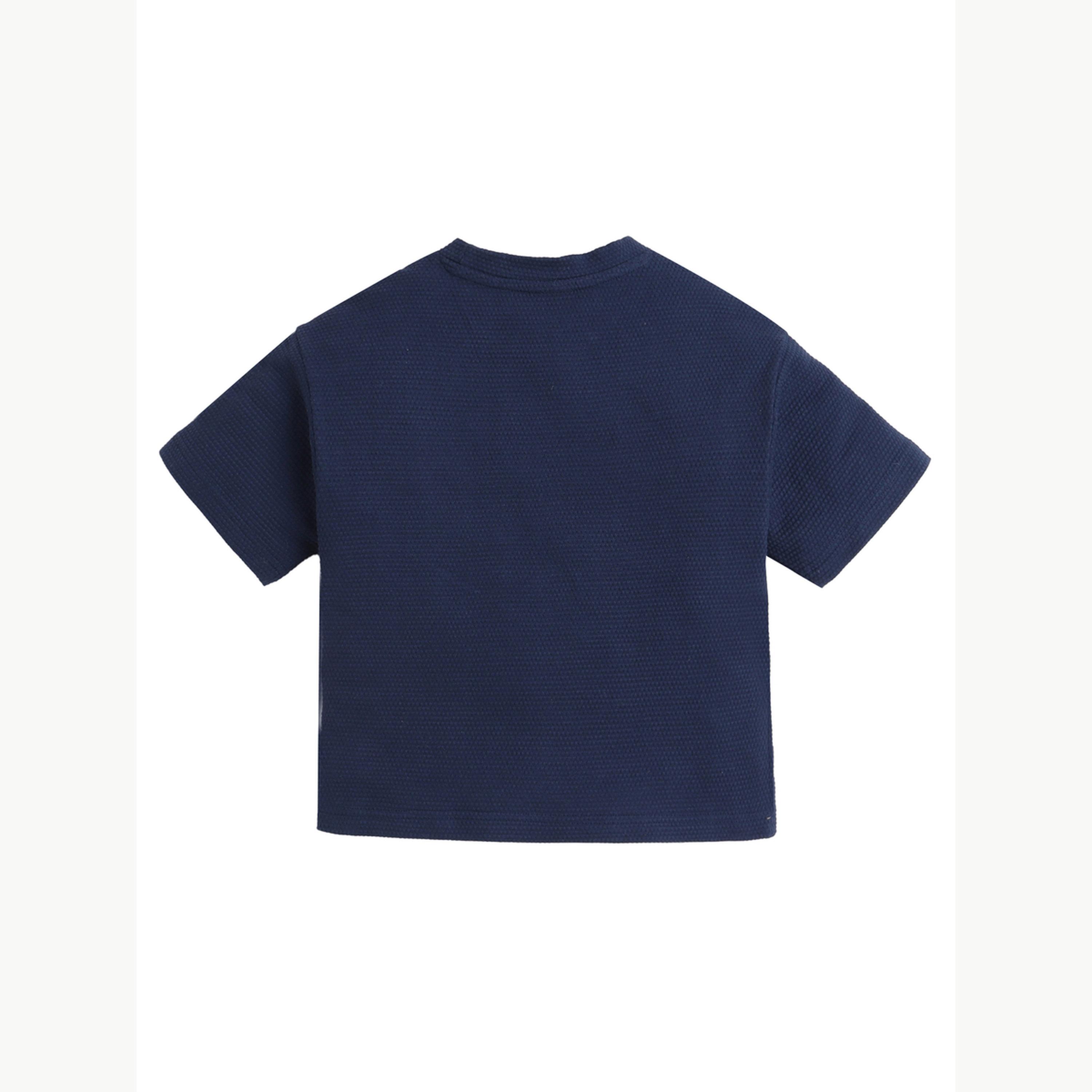 Victor and Jane X Styli Boys Textured Knit Round Neck T-Shirt-boys-clothing-tshirtsandpolos-image-5