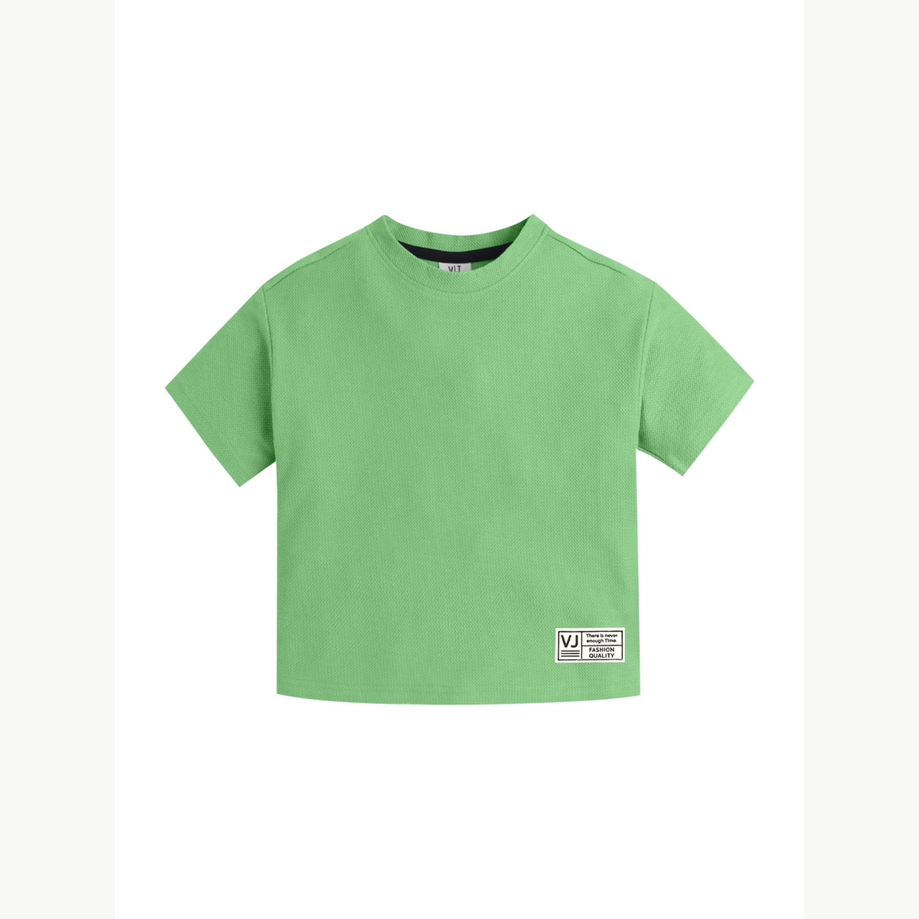 Victor and Jane X Styli Boys Textured Knit Round Neck T-Shirt-boys-clothing-tshirtsandpolos-image-3