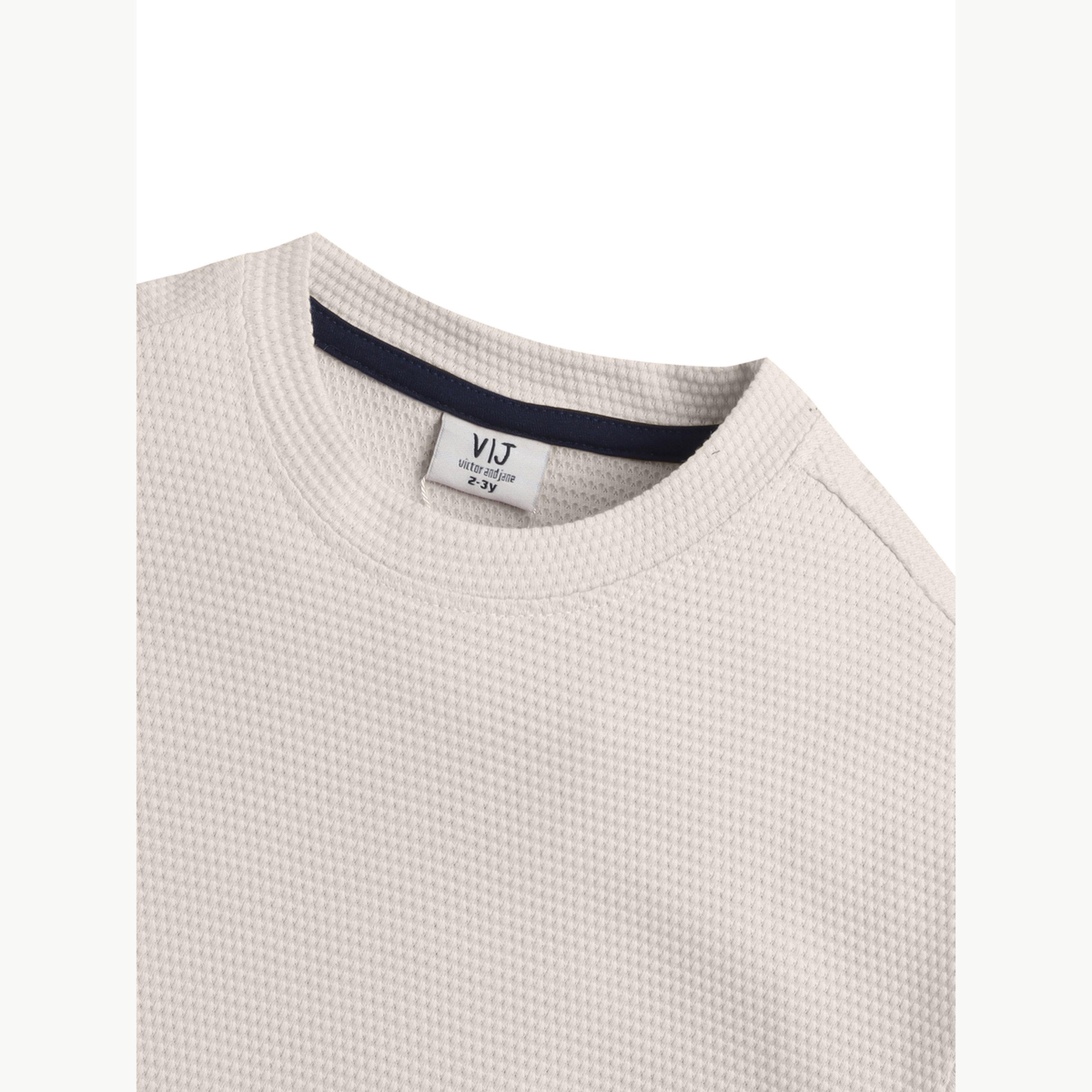 Victor and Jane X Styli Boys Textured Knit Round Neck T-Shirt-boys-clothing-tshirtsandpolos-image-5