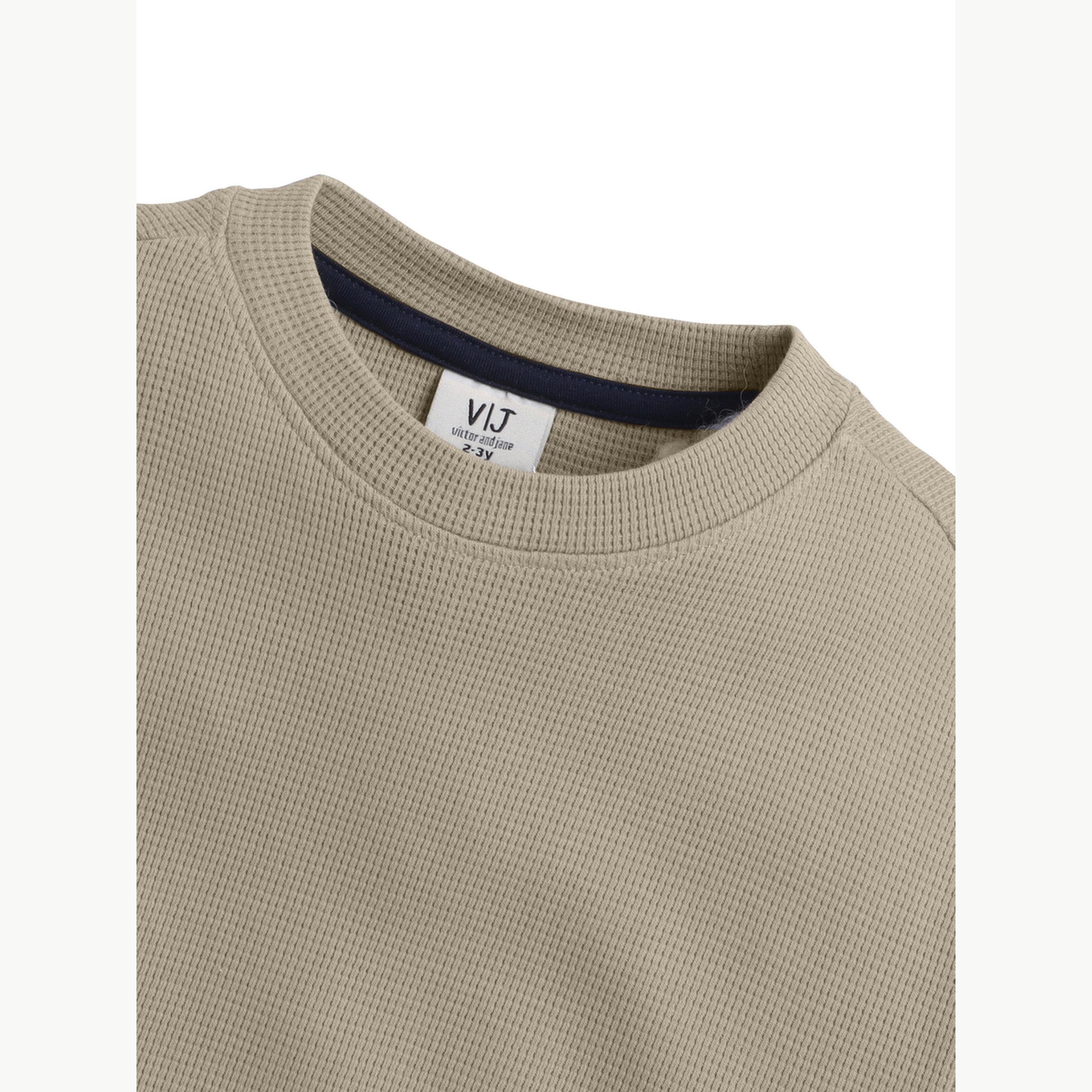تيشيرت بياقة دائرية محبوك بتفاصيل بارزة الملمس للأولاد-boys-clothing-tshirtsandpolos-image-5