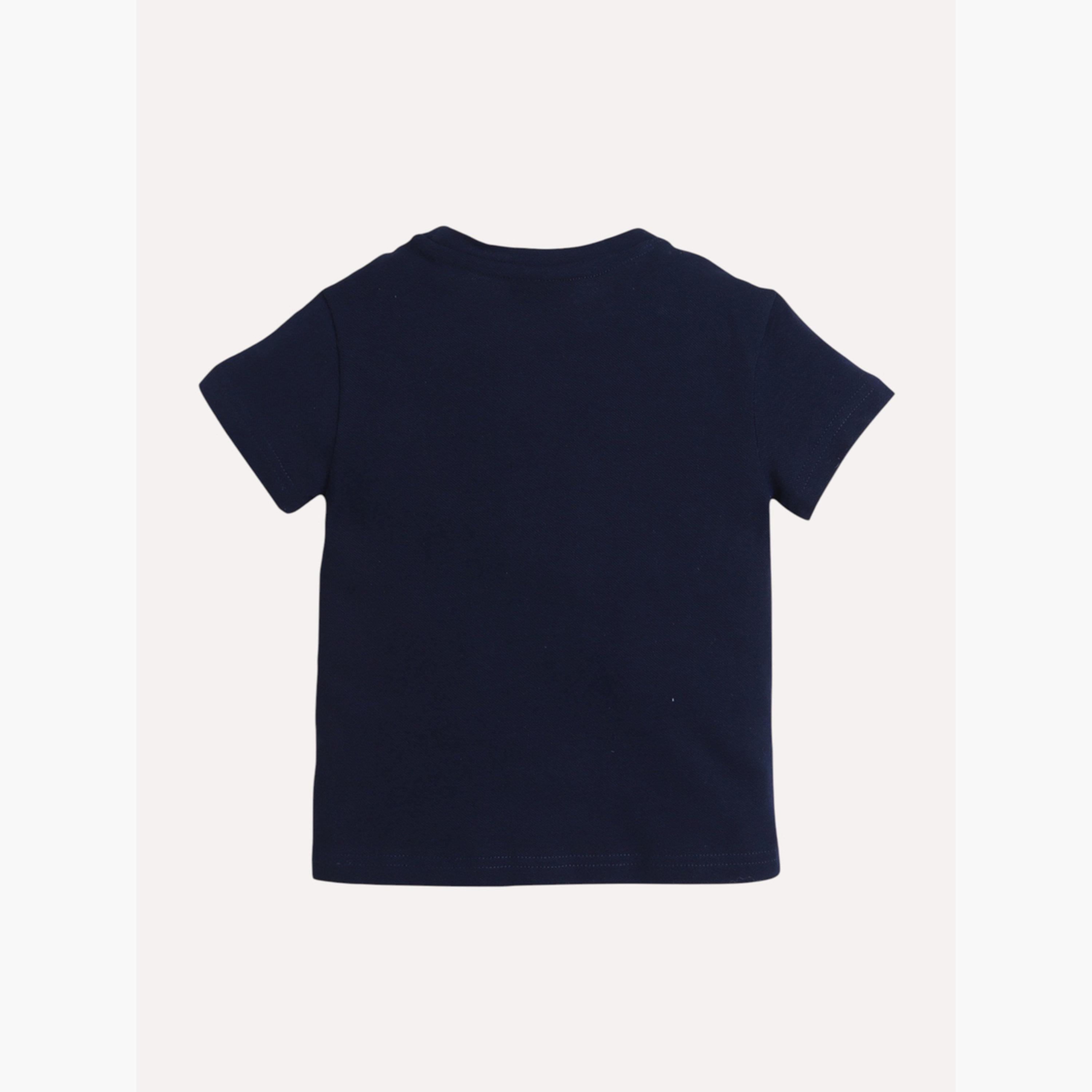 تيشيرت بياقة دائرية وطبعة كتابة للأولاد-baby-boys-clothing-tshirtsandpolos-image-5