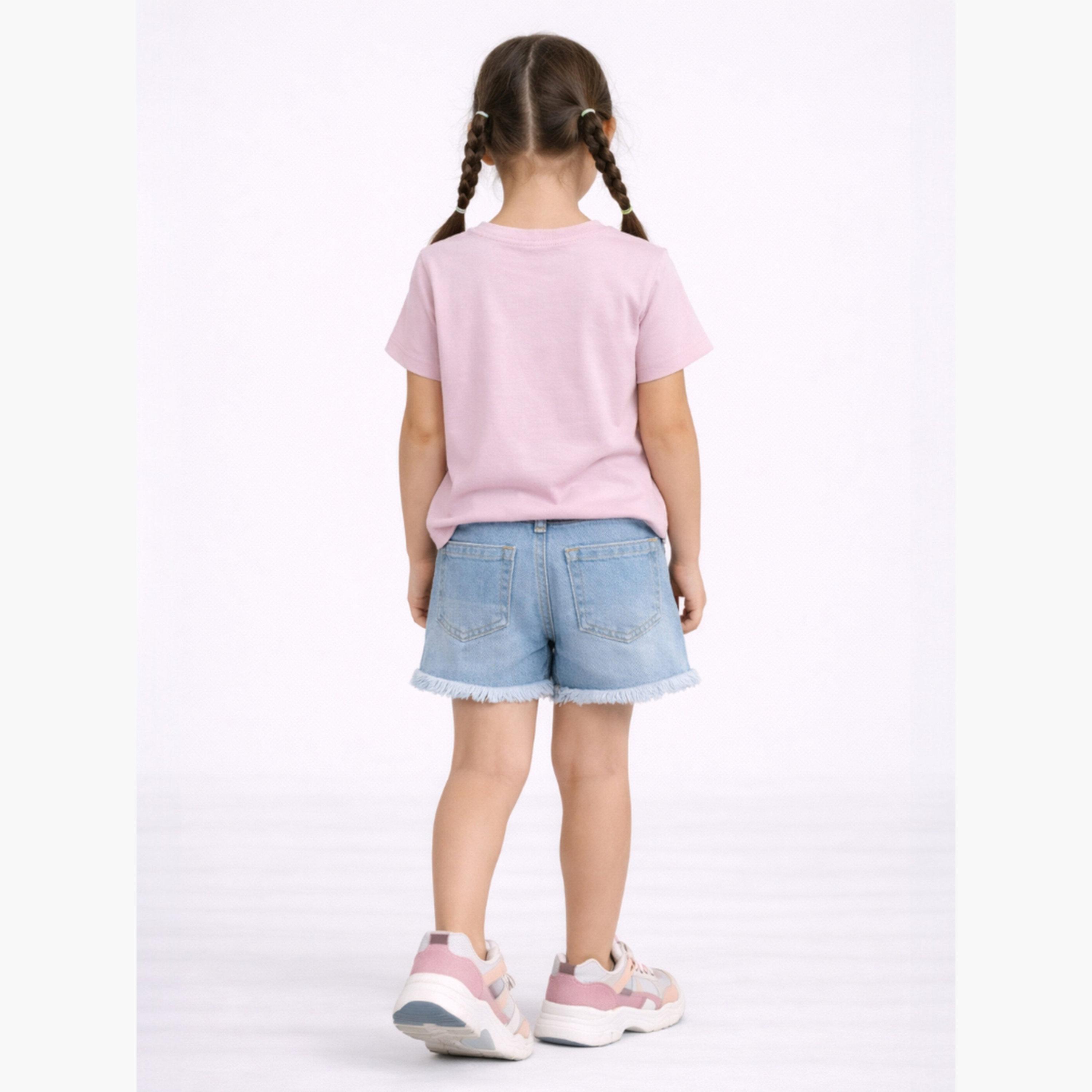 Victor and Jane X Styli Girls Beach Graphic Round Neck T-Shirt-girls-clothing-tshirts-image-3