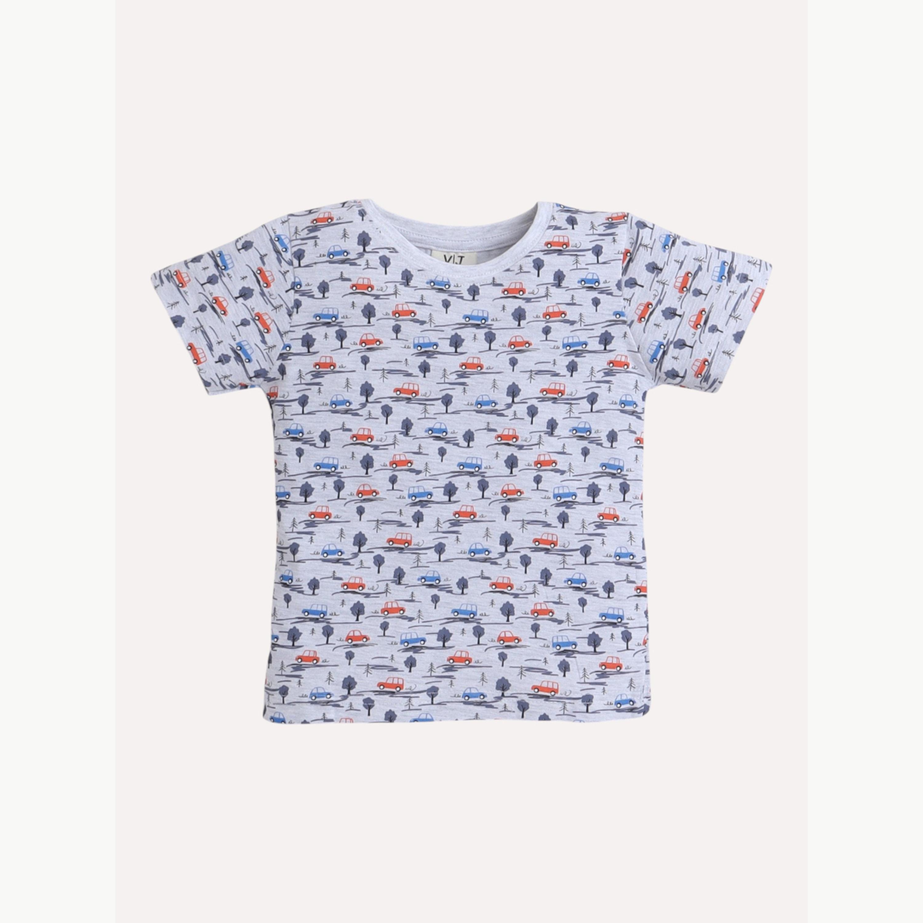 طقم بيجاما من بنطال وتيشيرت بطبعة كاملة للأولاد-boys-clothing-nightwear-image-2