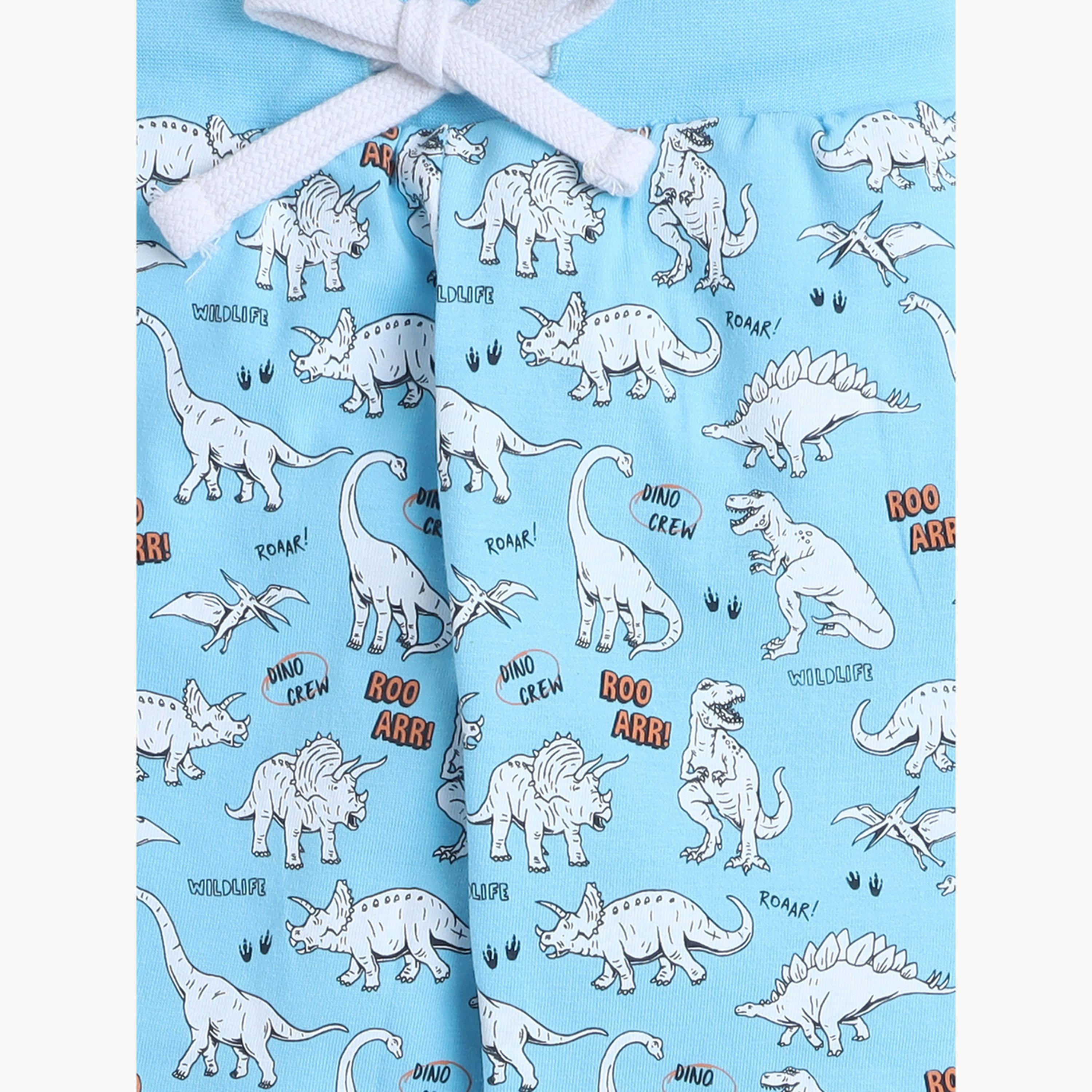طقم بيجاما من بنطال وتيشيرت مطبع بالكامل-boys-clothing-nightwear-image-4