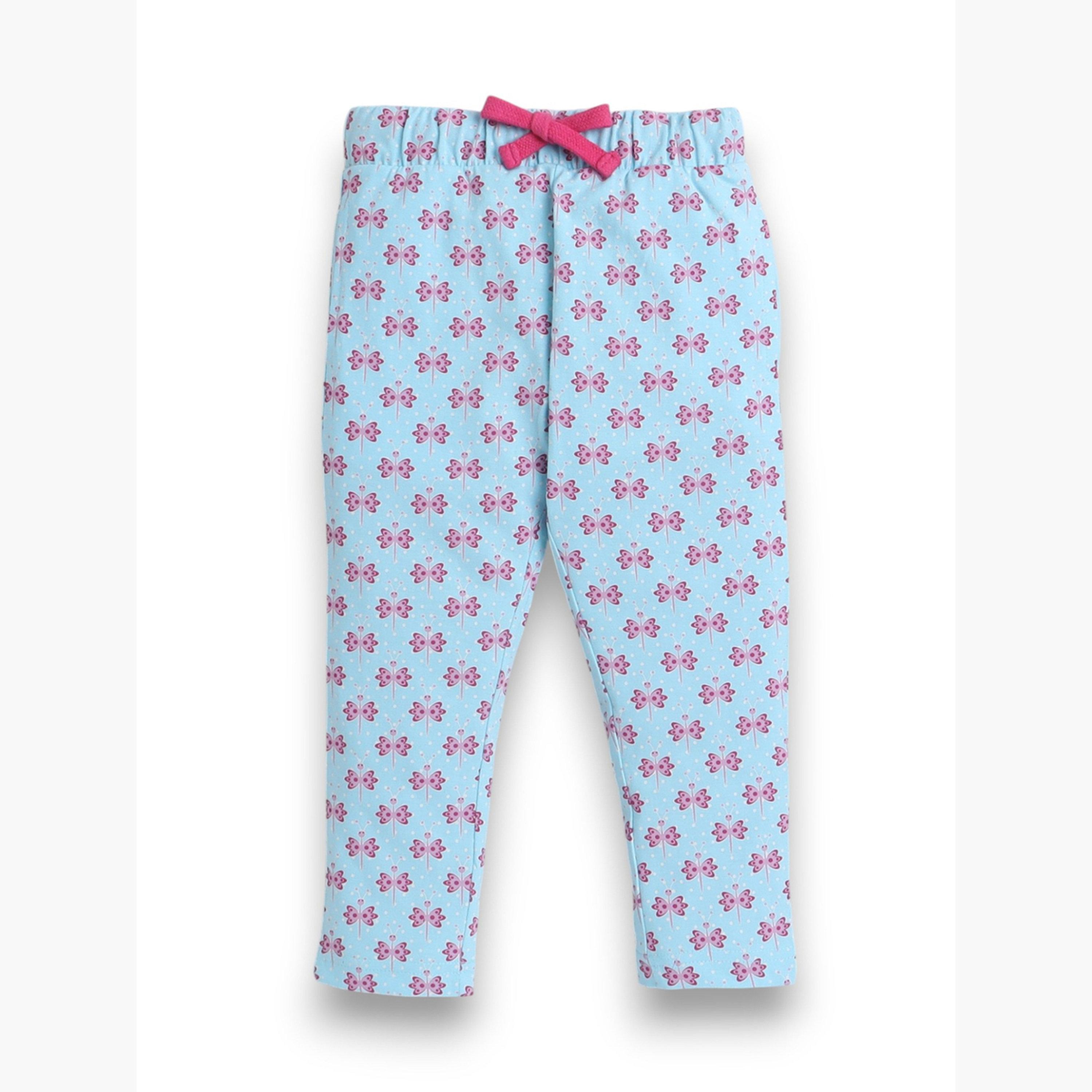 Victor and Jane X Styli Girls All-Over Print T-Shirt and Pyjama Set-girls-clothing-nightwear-image-3