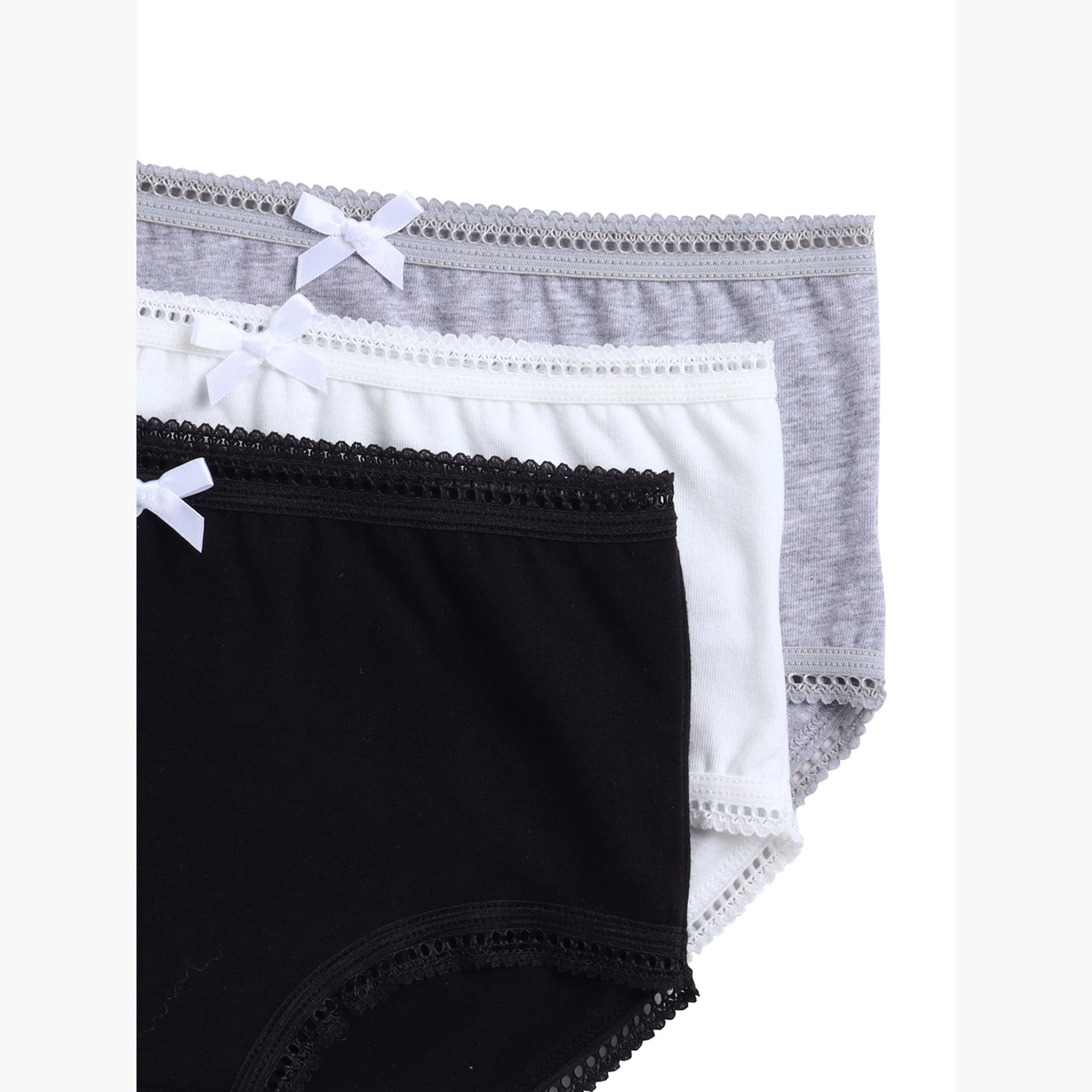 مجموعة من 3 قطع سراويل داخلية قطن للبنات-girls-clothing-innerwear-image-5