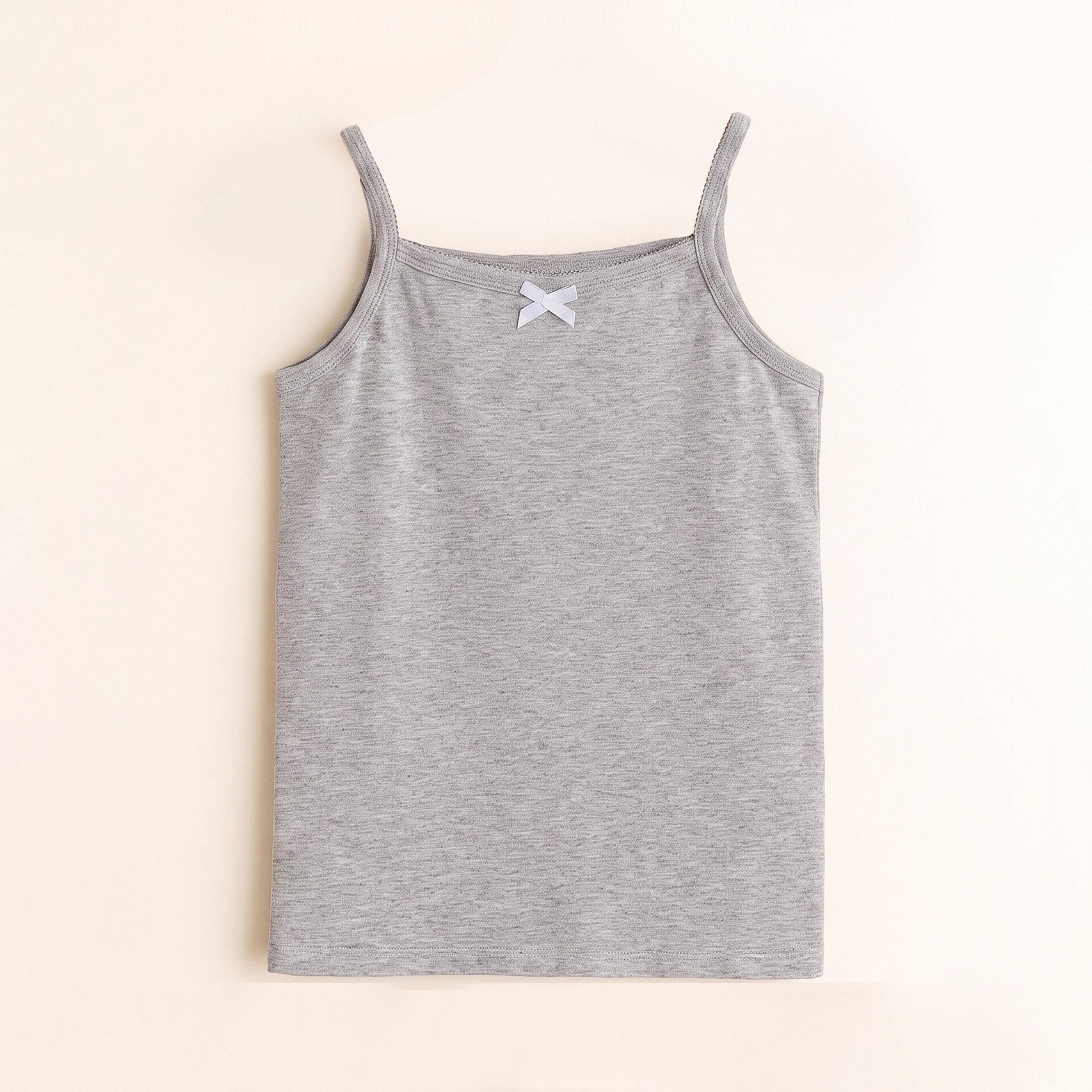 Victor and Jane X Styli Pack of 3 - Girls Cotton Camisole-girls-clothing-innerwear-image-4